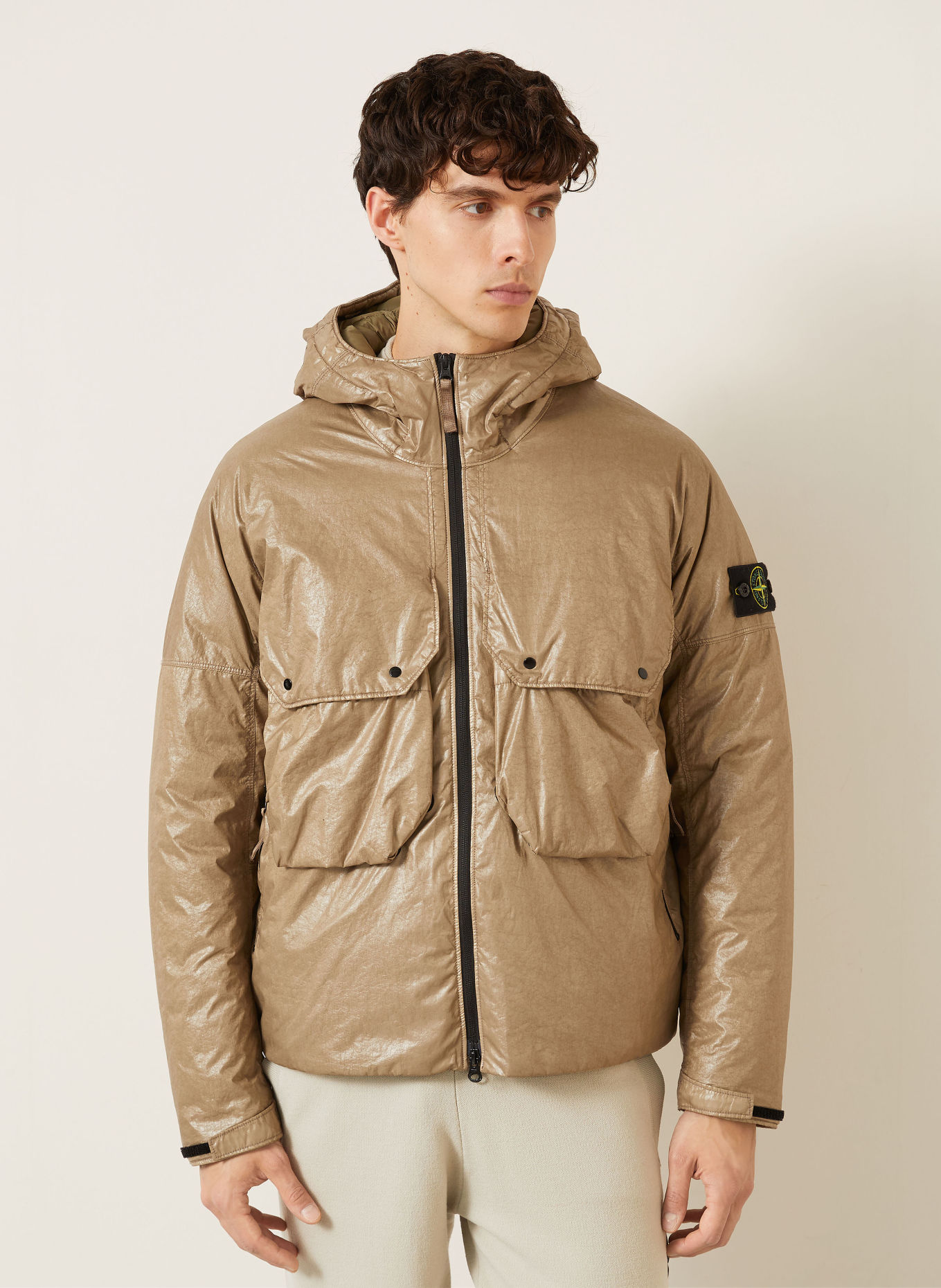 STONE ISLAND Donsjas: LICHTGROEN