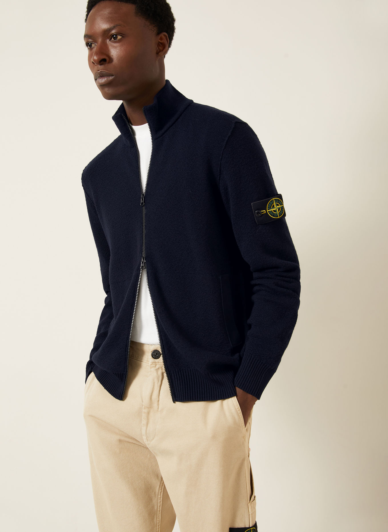 STONE ISLAND Kardigan: GRANATOWY