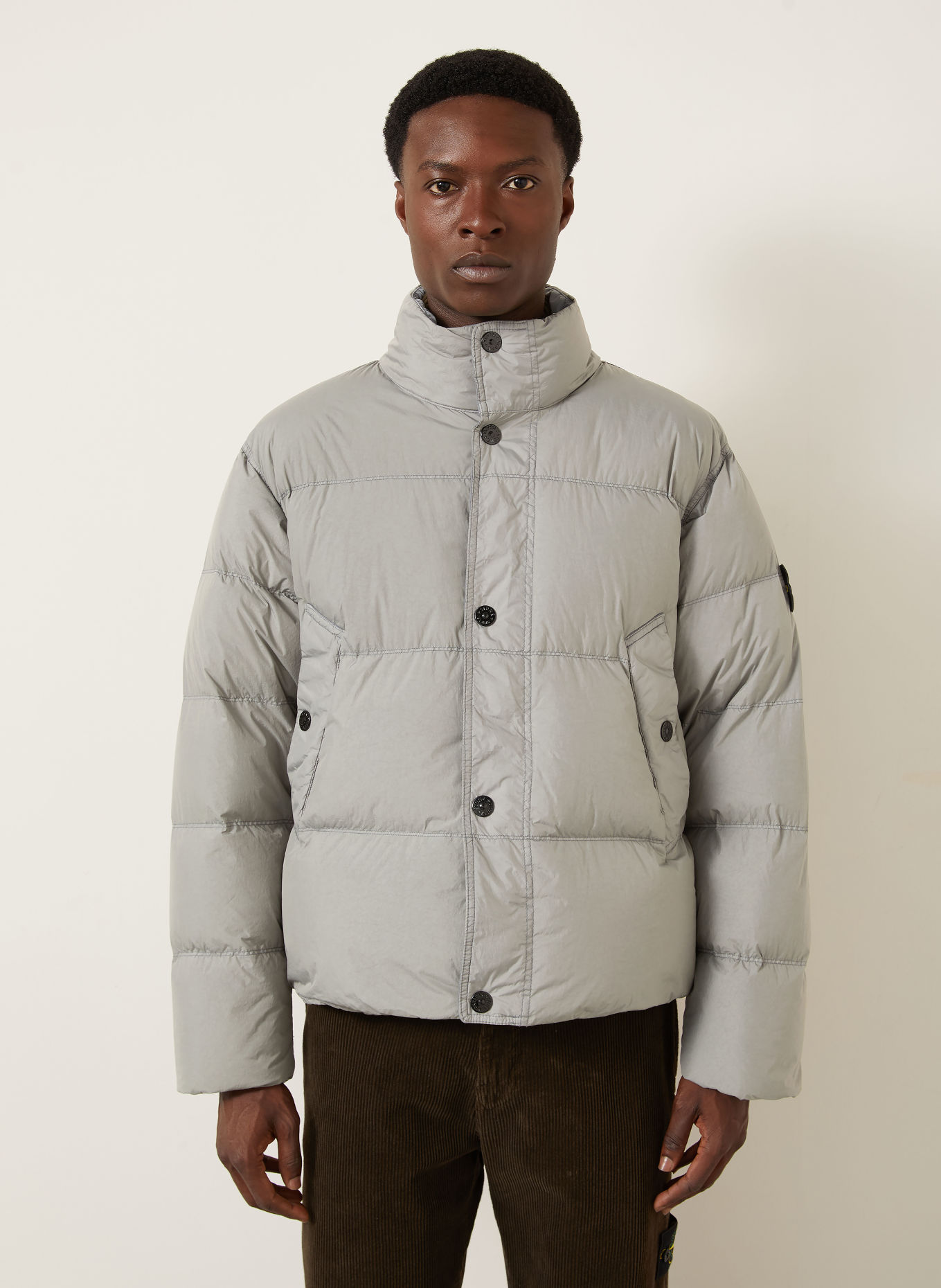 STONE ISLAND Daunenjacke: GRAU
