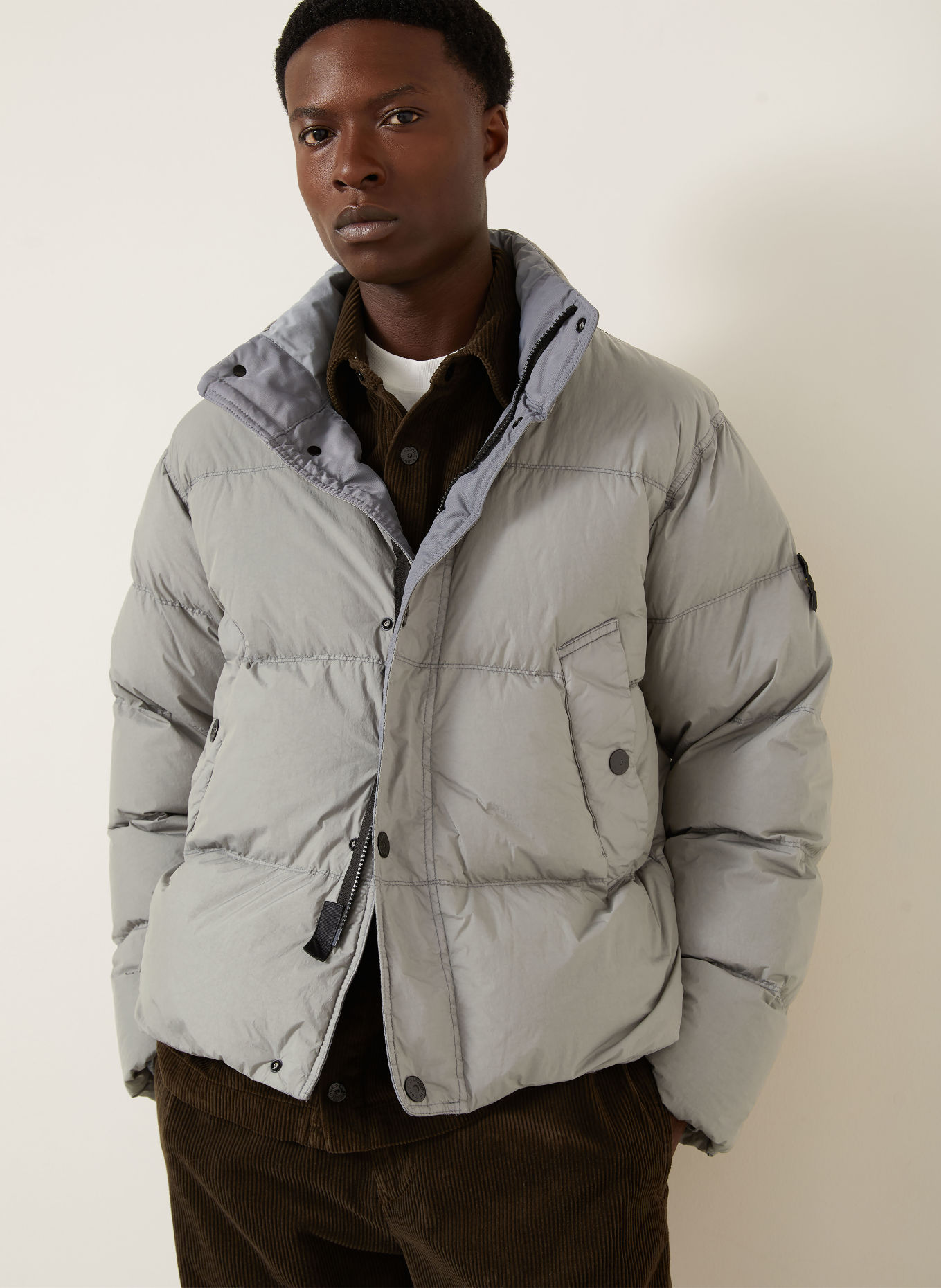 STONE ISLAND Daunenjacke: GRAU
