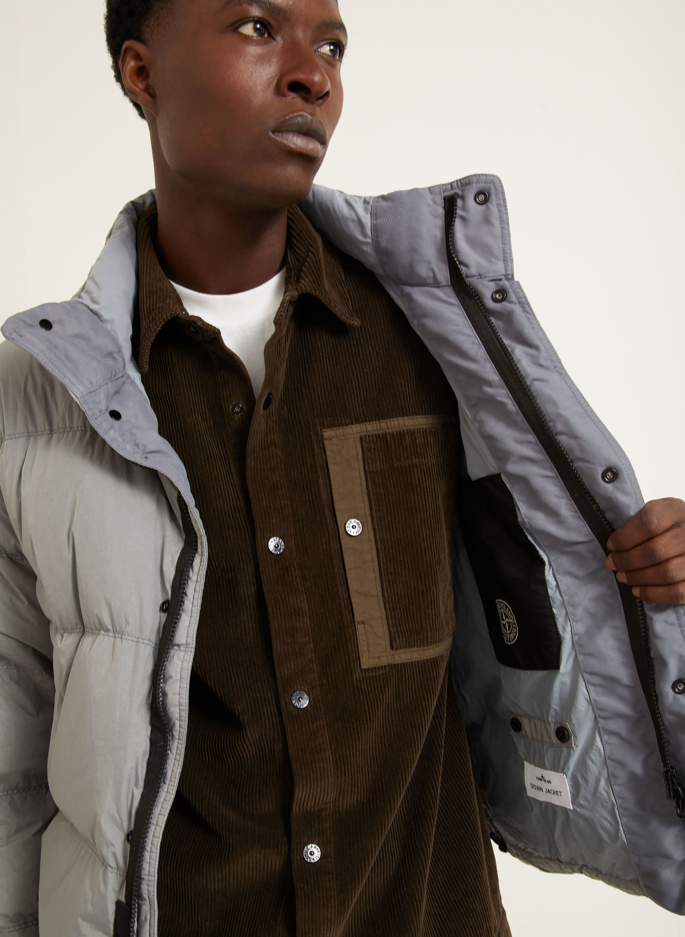 STONE ISLAND Daunenjacke: GRAU