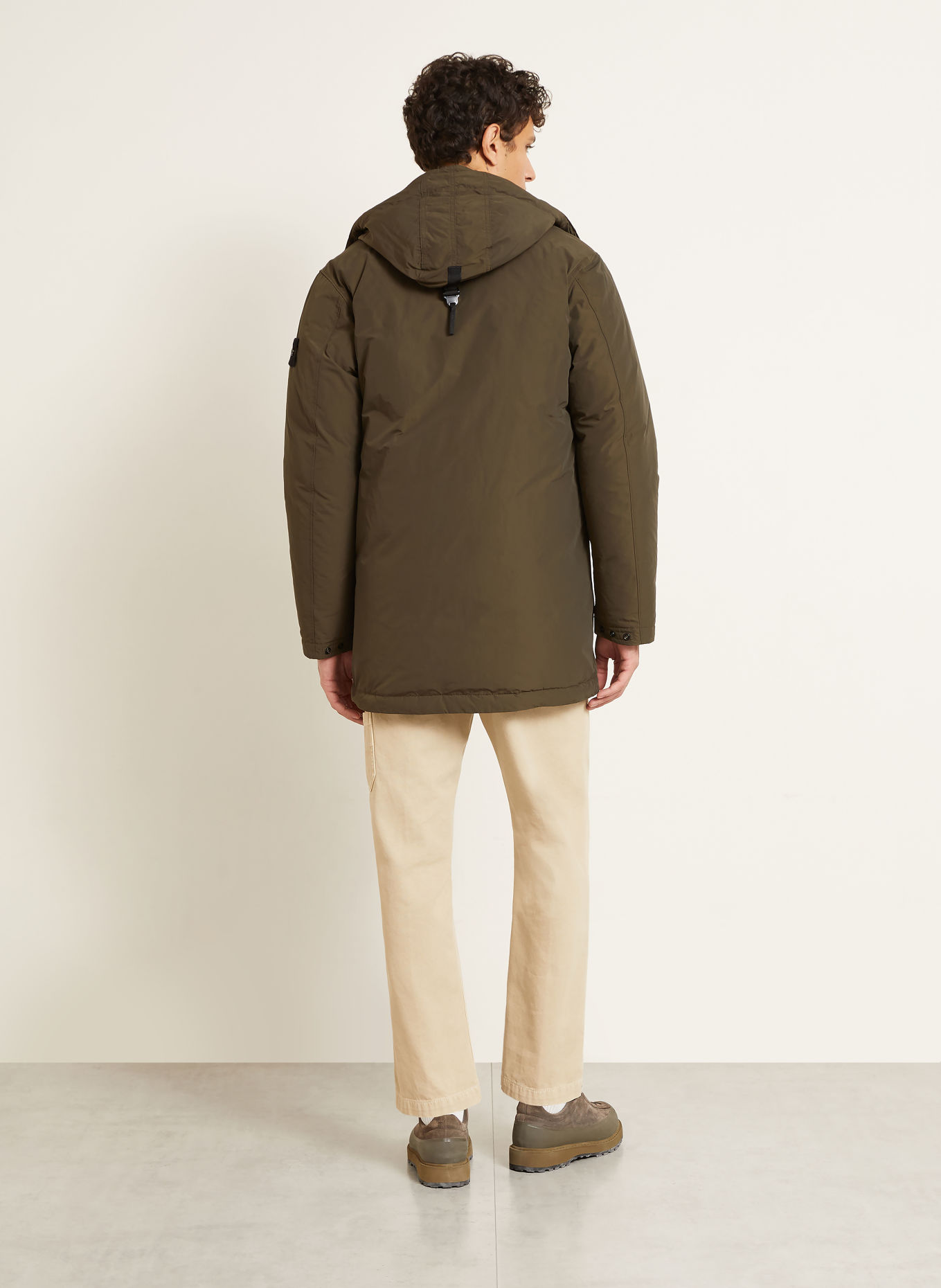 STONE ISLAND Péřová parka: KHAKI