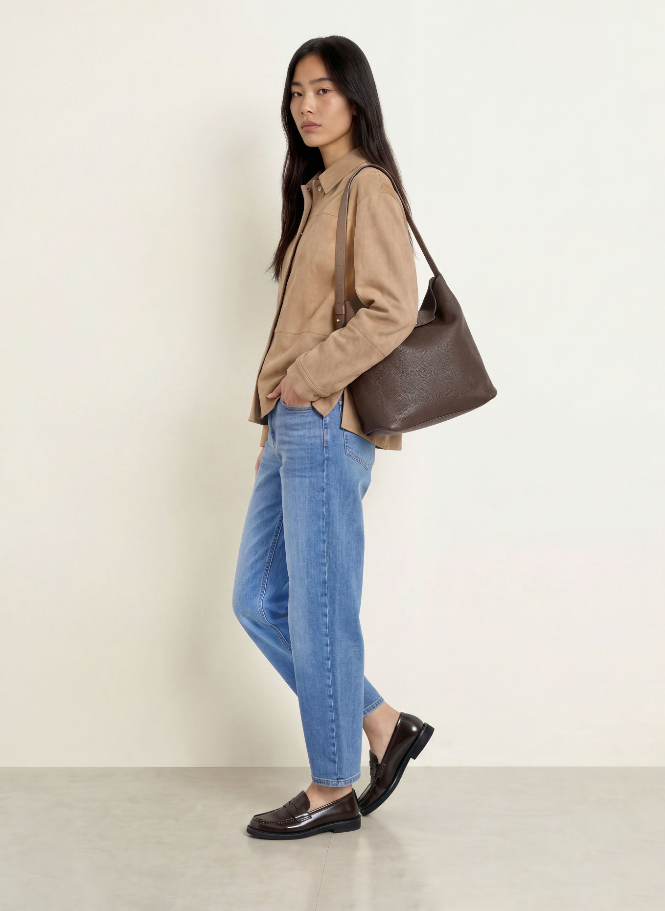 OPUS PANTS Barrel Jeans MARI COSMO: 70365 mid blue