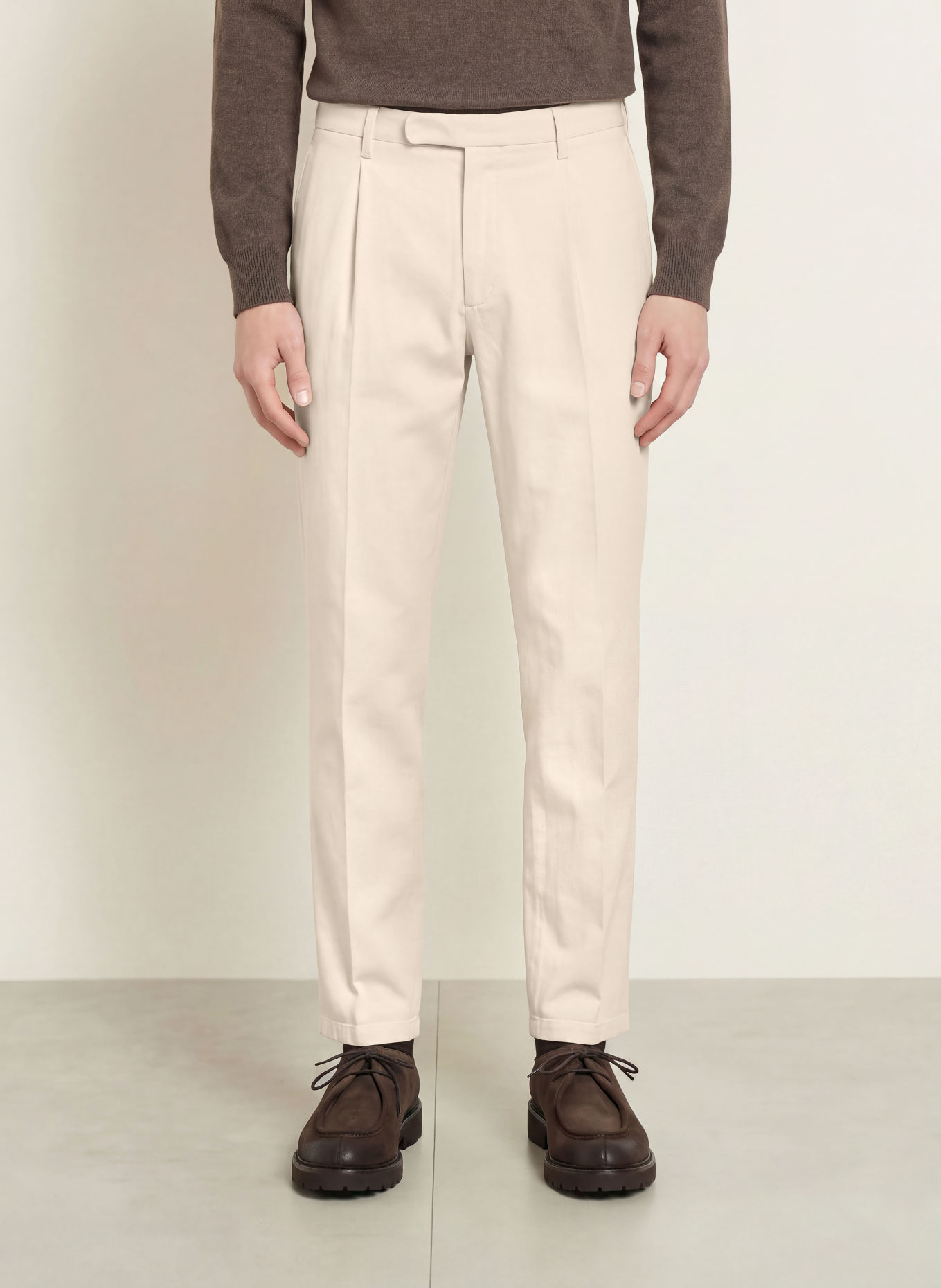 BOGLIOLI Chino Slim Fit: ECRU