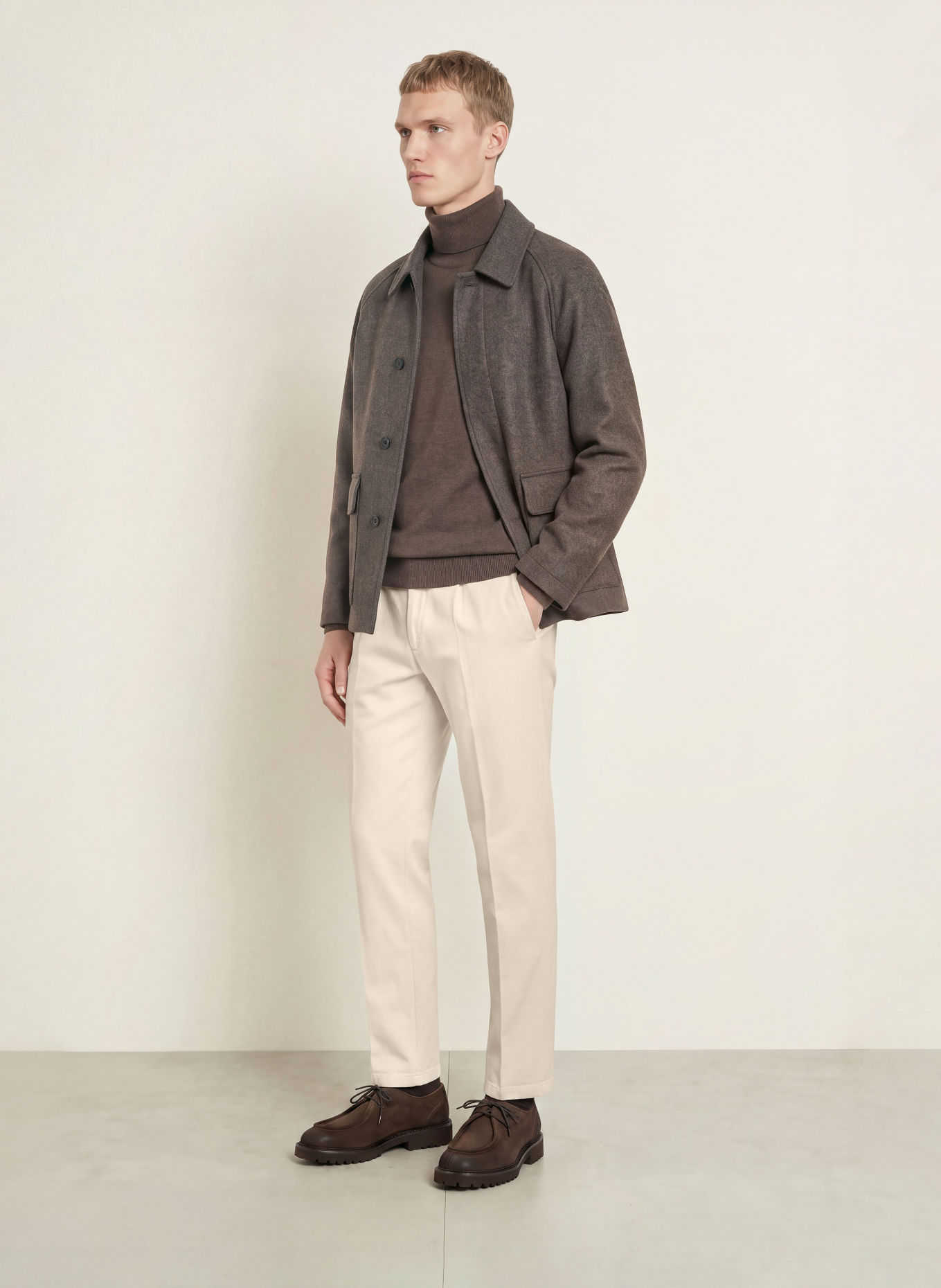 BOGLIOLI Chino Slim Fit: ECRU