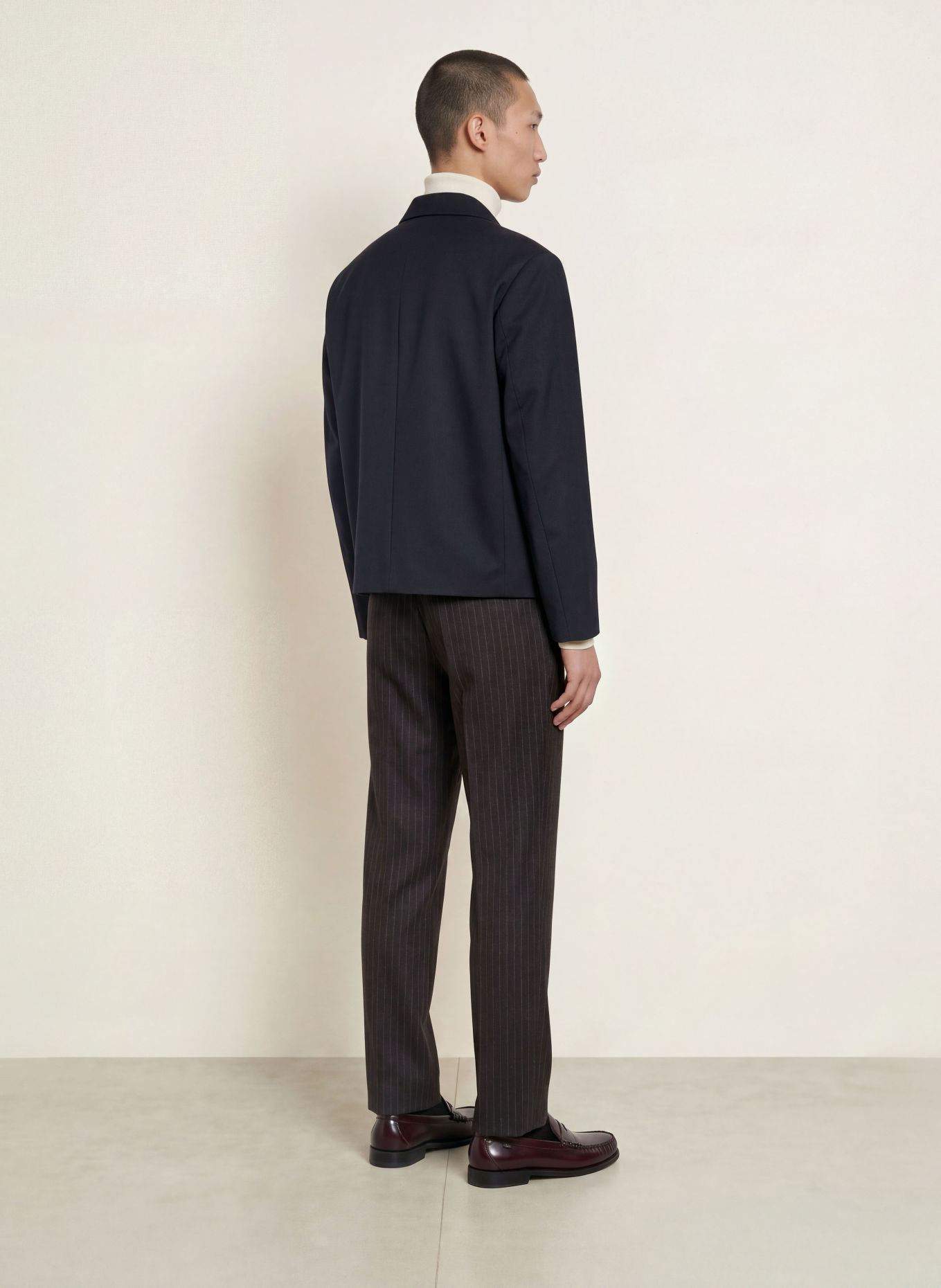 TIGER OF SWEDEN Broek TENSE Regular Fit: DONKERBLAUW / LICHTGRIJS