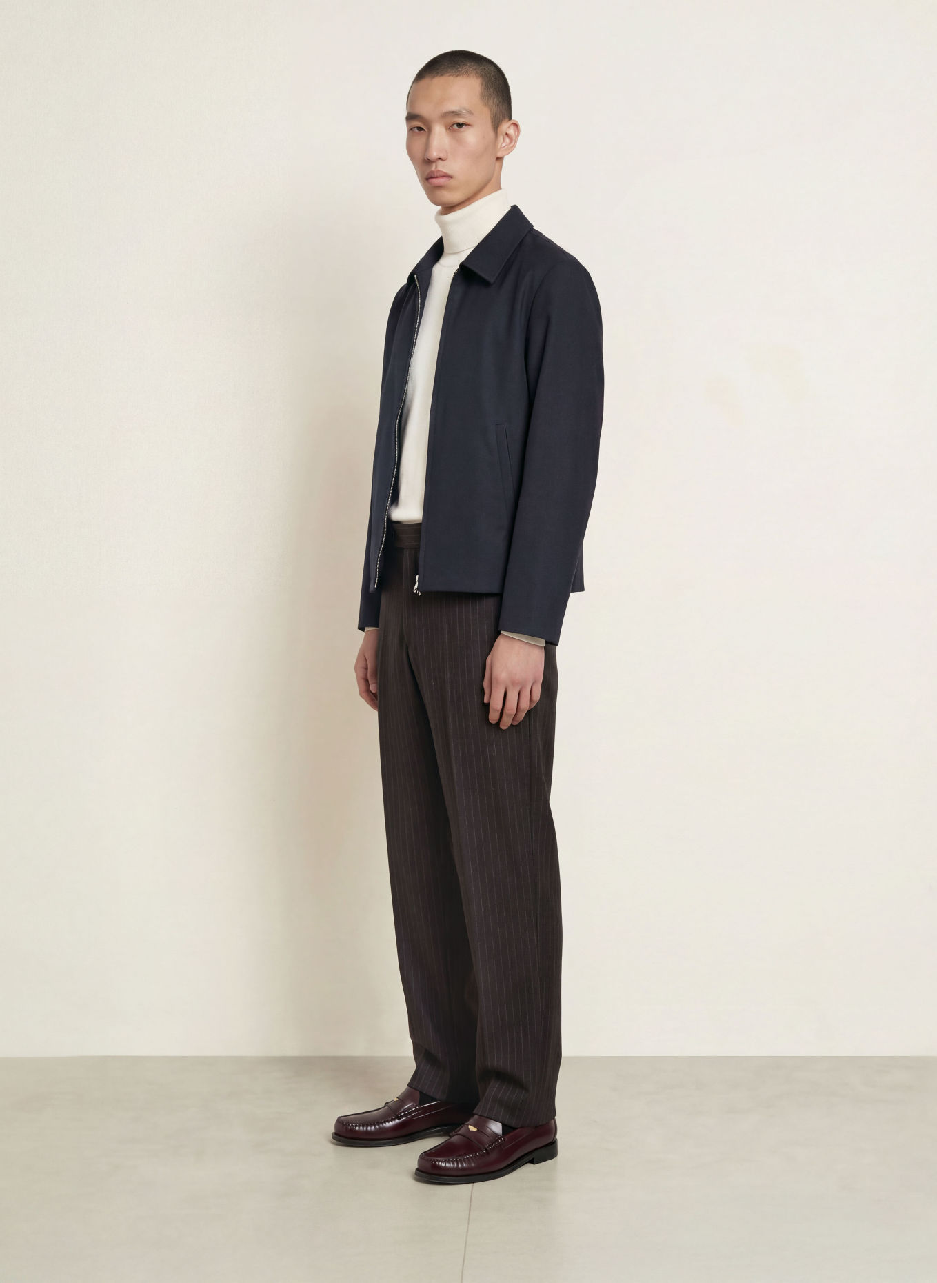 TIGER OF SWEDEN Broek TENSE Regular Fit: DONKERBLAUW / LICHTGRIJS