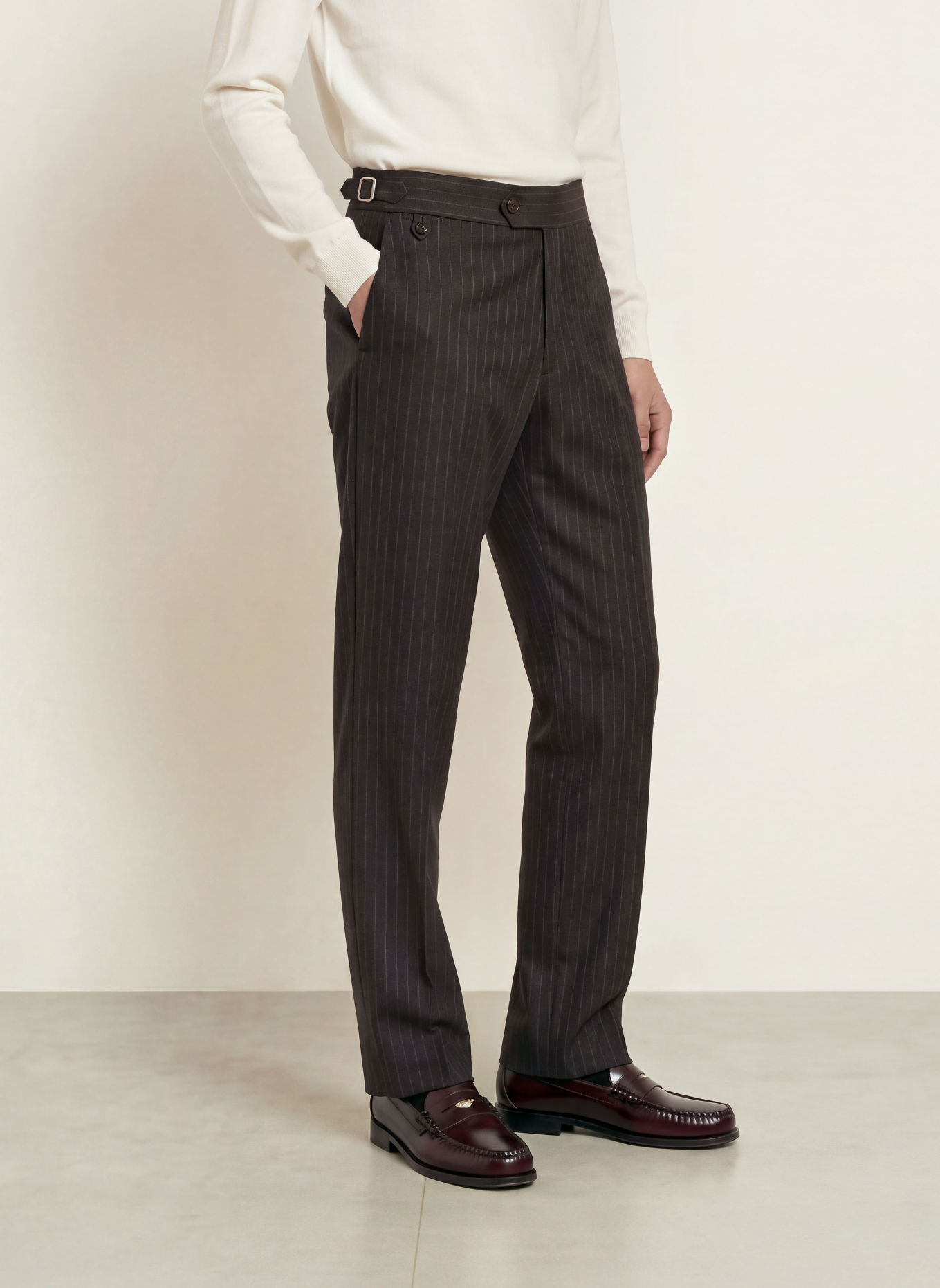 TIGER OF SWEDEN Broek TENSE Regular Fit: DONKERBLAUW / LICHTGRIJS