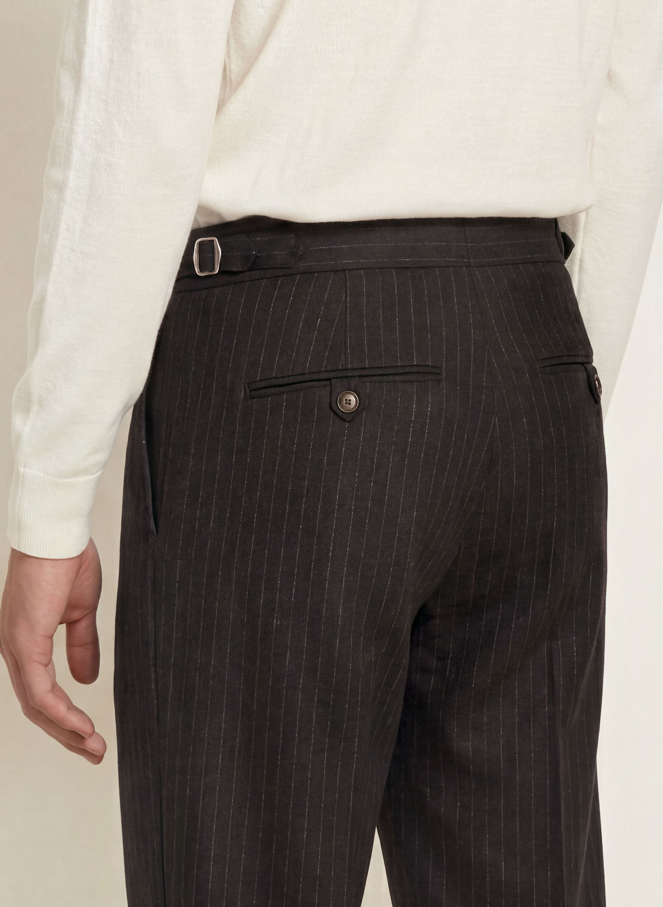 TIGER OF SWEDEN Broek TENSE Regular Fit: DONKERBLAUW / LICHTGRIJS