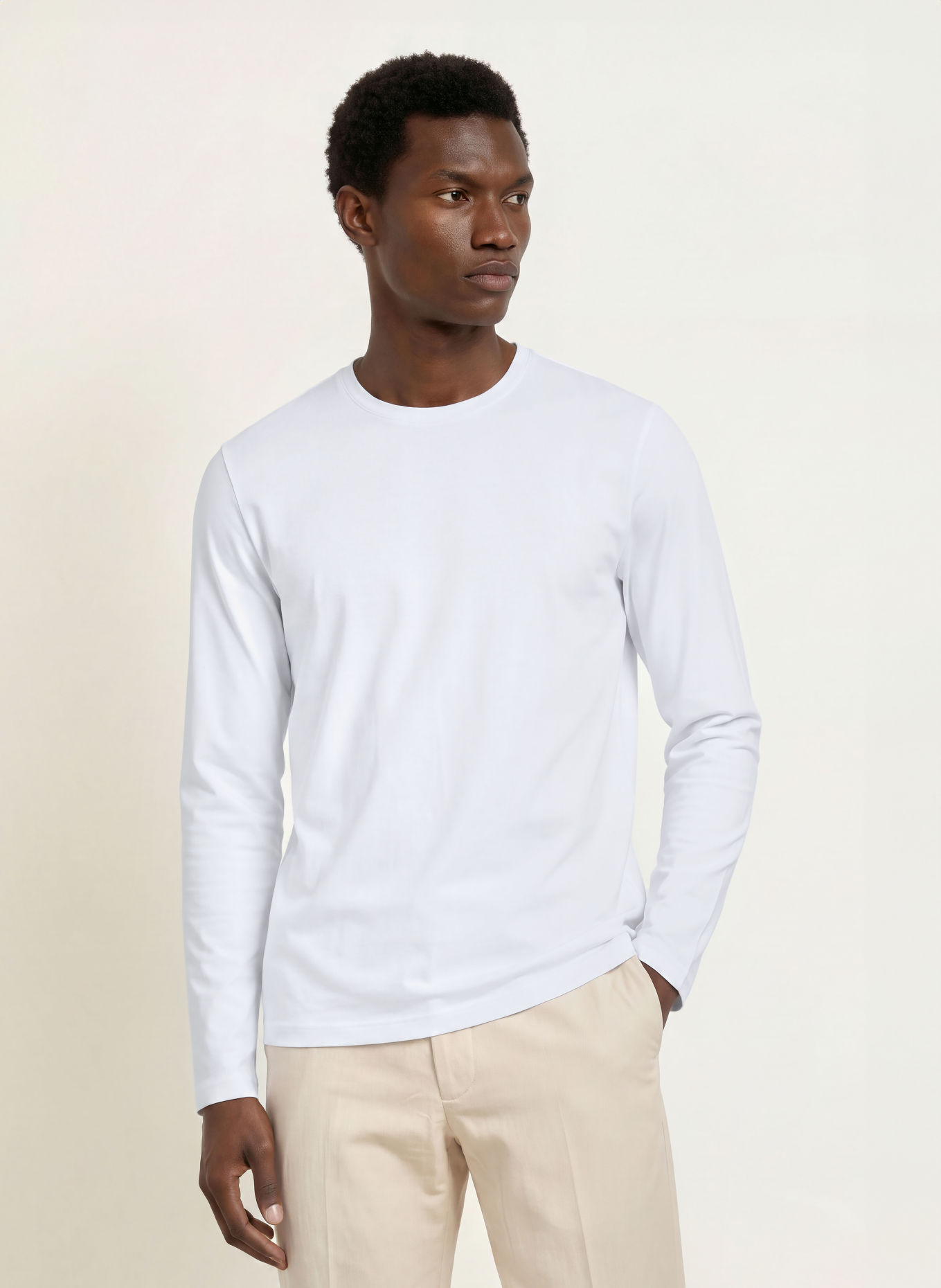 TIGER OF SWEDEN Longsleeve OLAF: WIT