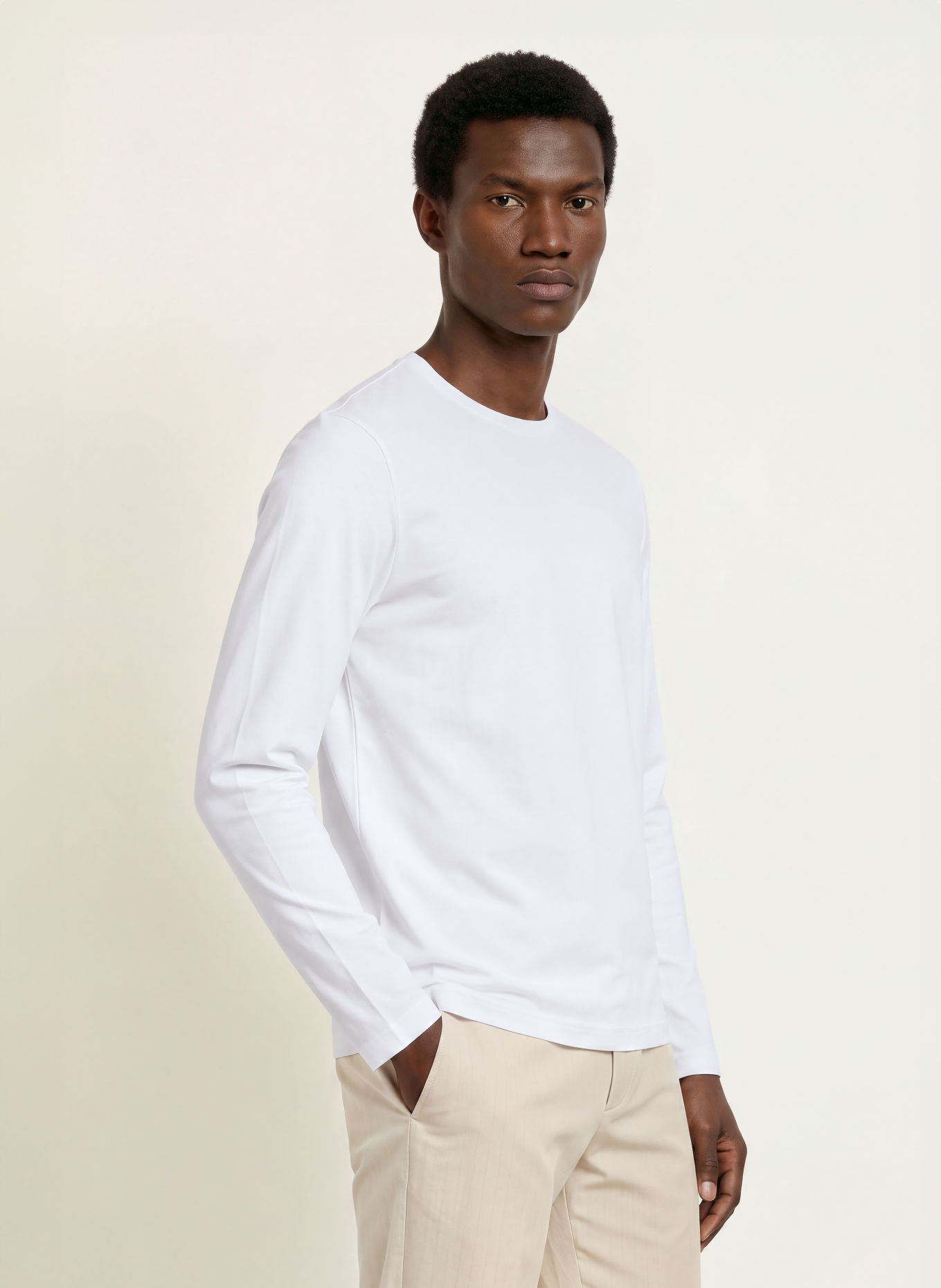 TIGER OF SWEDEN Longsleeve OLAF: WIT