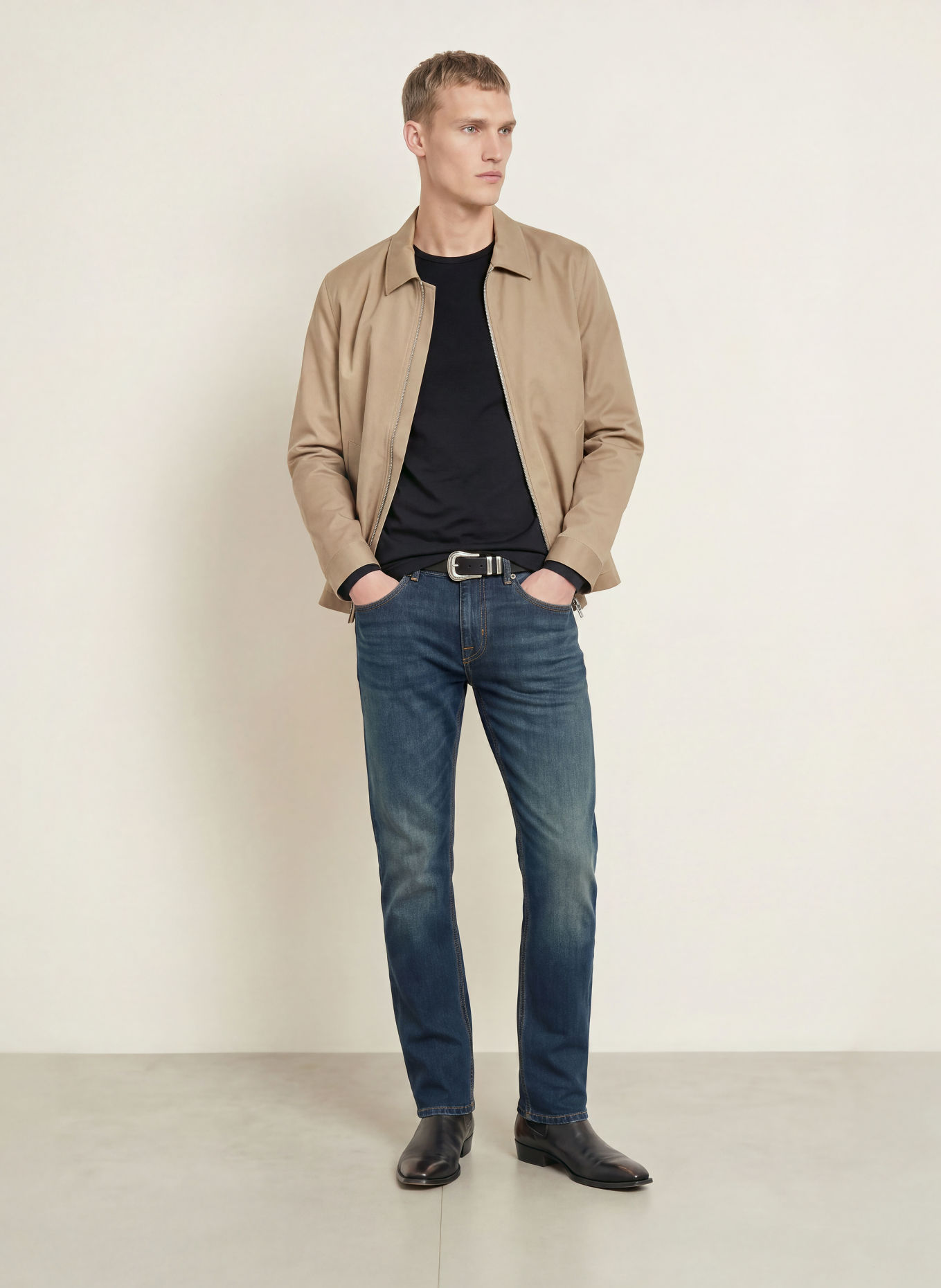 TIGER OF SWEDEN OLAF Long-sleeve shirt: BLACK