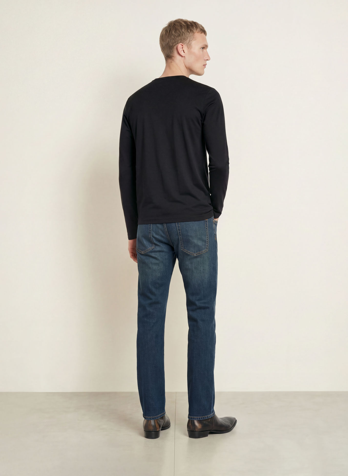 TIGER OF SWEDEN OLAF Long-sleeve shirt: BLACK