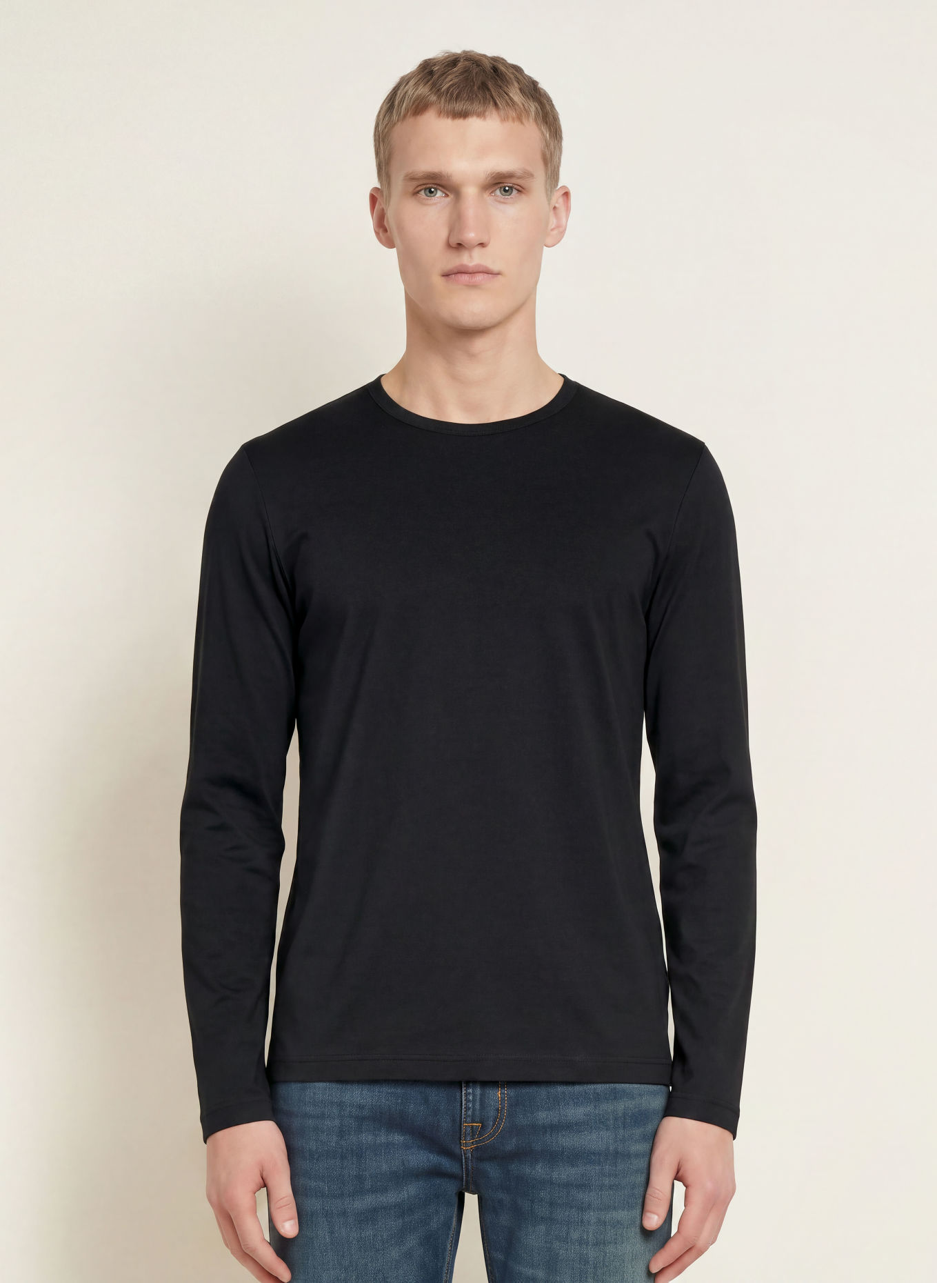 TIGER OF SWEDEN OLAF Long-sleeve shirt: BLACK