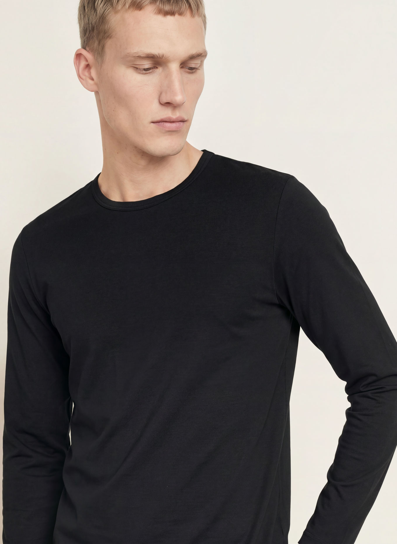 TIGER OF SWEDEN OLAF Long-sleeve shirt: BLACK
