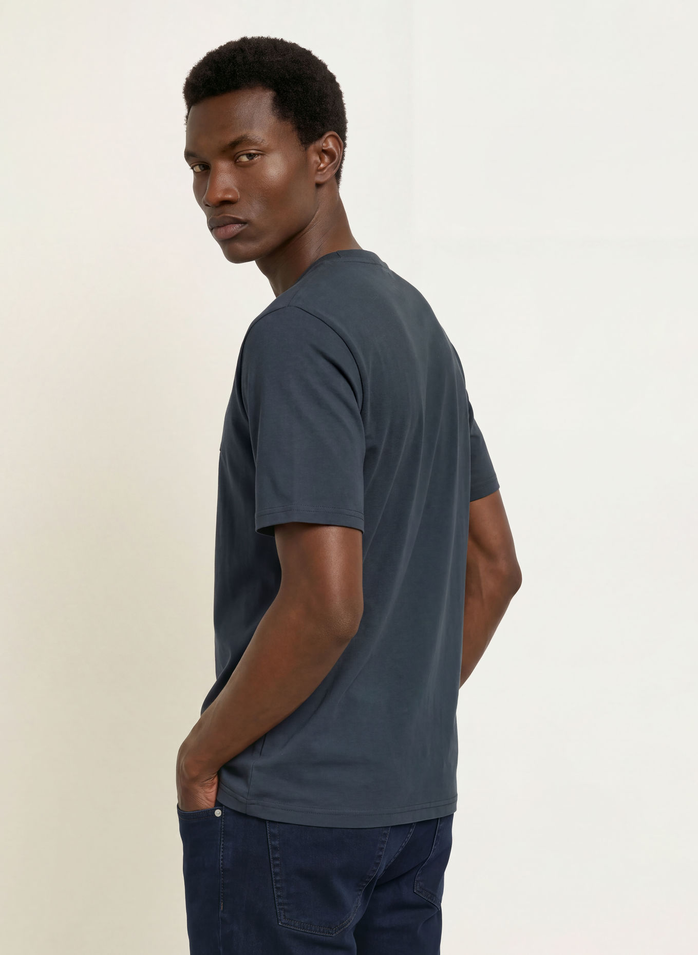 TIGER OF SWEDEN T-shirt PRO: DONKERBLAUW