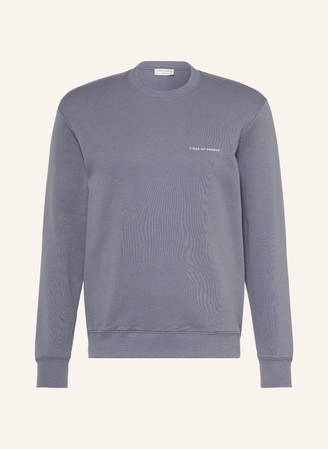 TIGER OF SWEDEN Sweatshirt EMERSON: BLAUWGRIJS / WIT