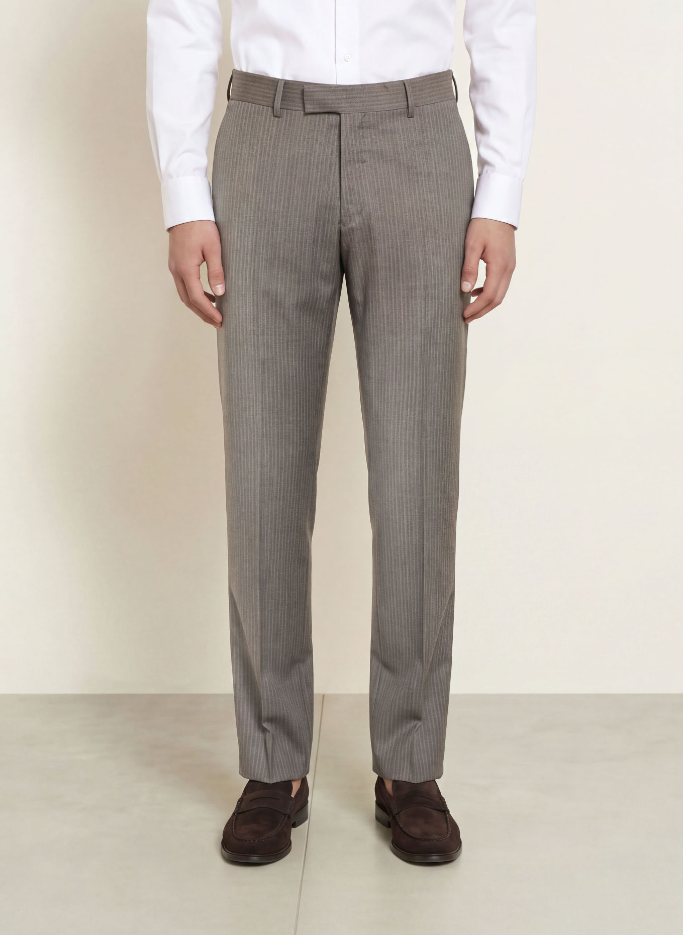 TIGER OF SWEDEN Oblekové kalhoty TENSER Extra Slim Fit: 193 Mud
