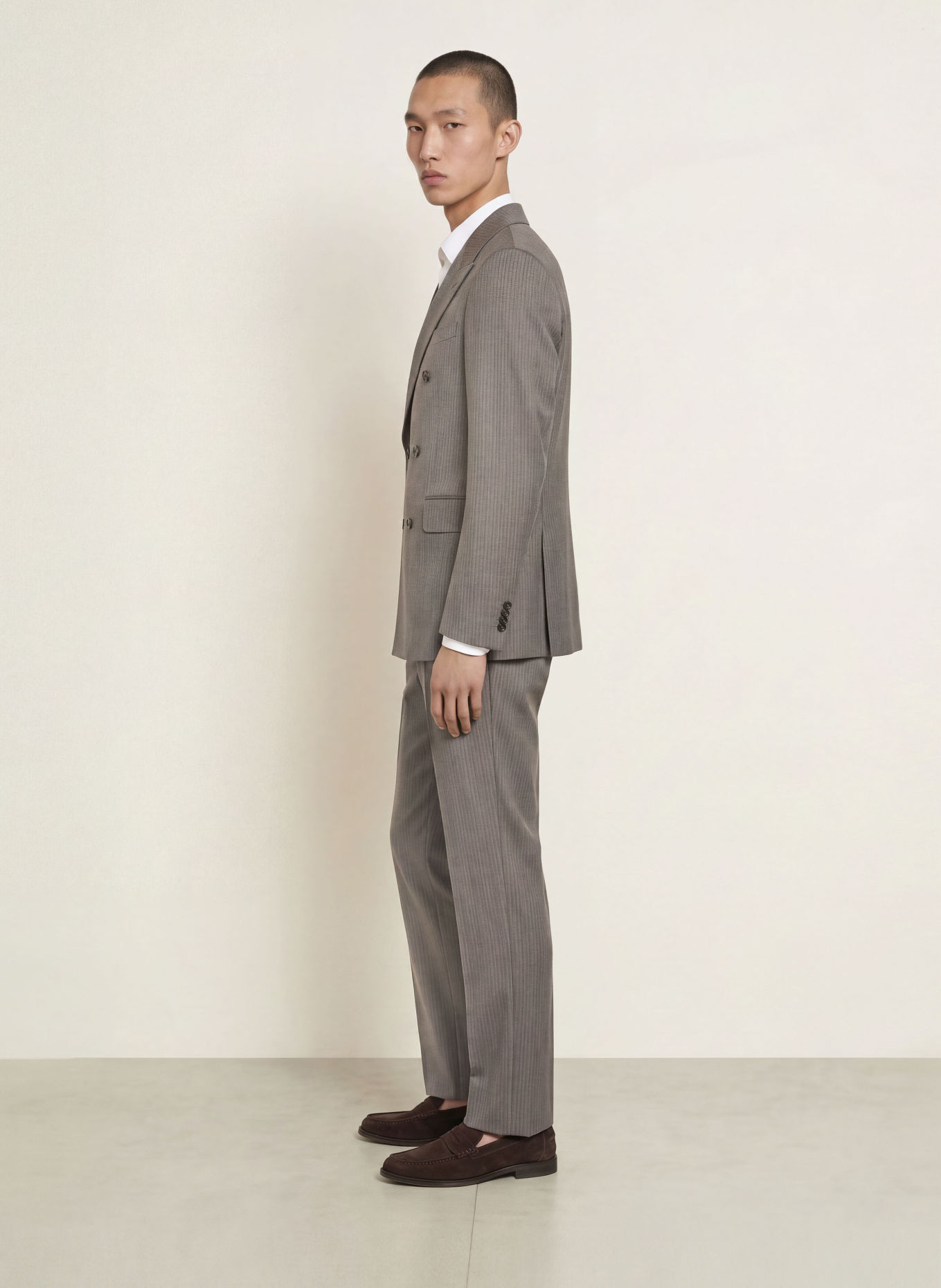 TIGER OF SWEDEN Oblekové kalhoty TENSER Extra Slim Fit: 193 Mud