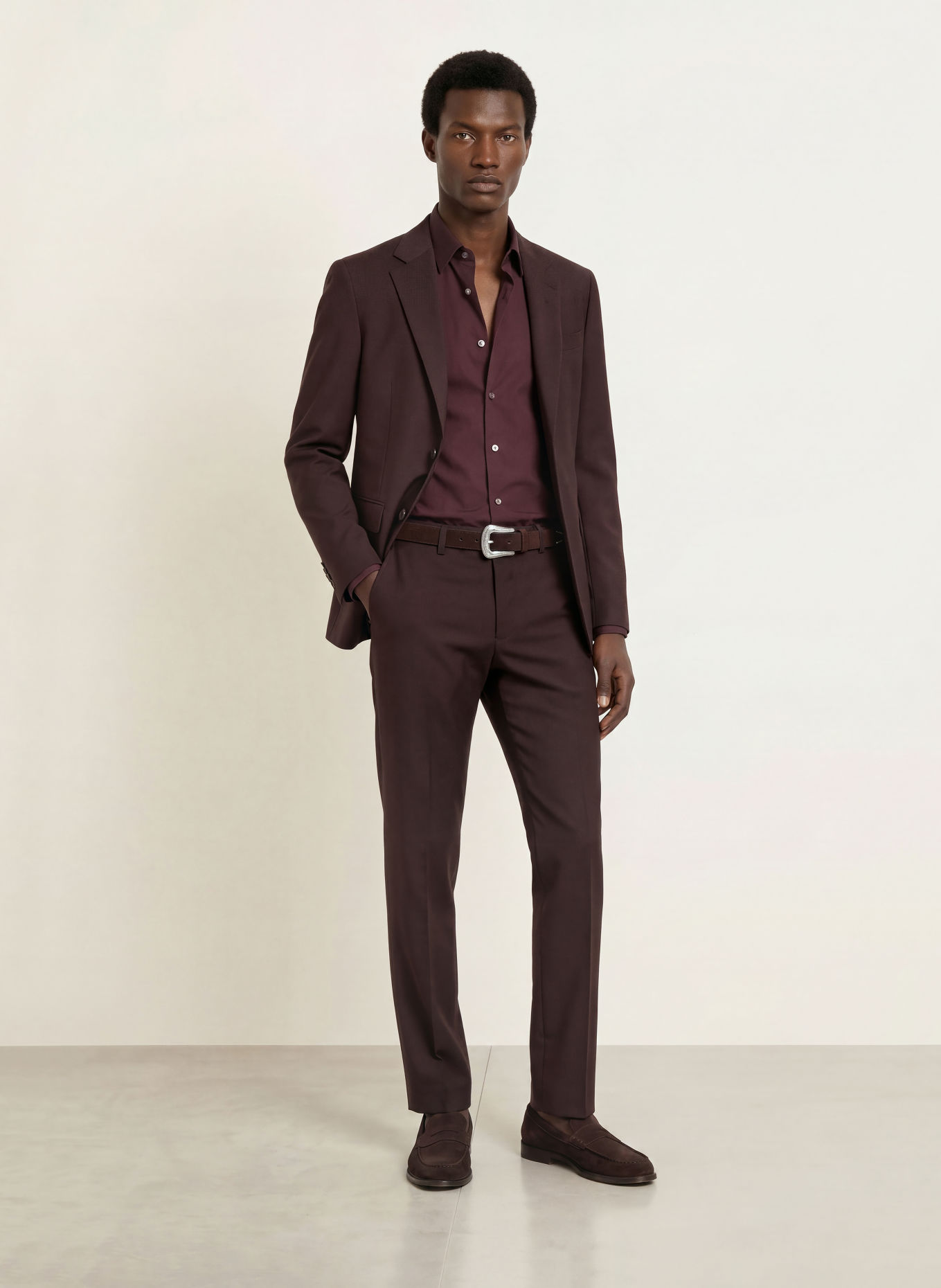 TIGER OF SWEDEN Košile FILBRODIE Extra Slim Fit: TMAVĚ FIALOVÁ
