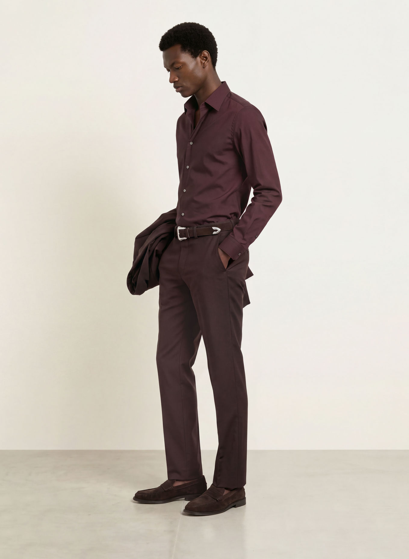 TIGER OF SWEDEN Košile FILBRODIE Extra Slim Fit: TMAVĚ FIALOVÁ