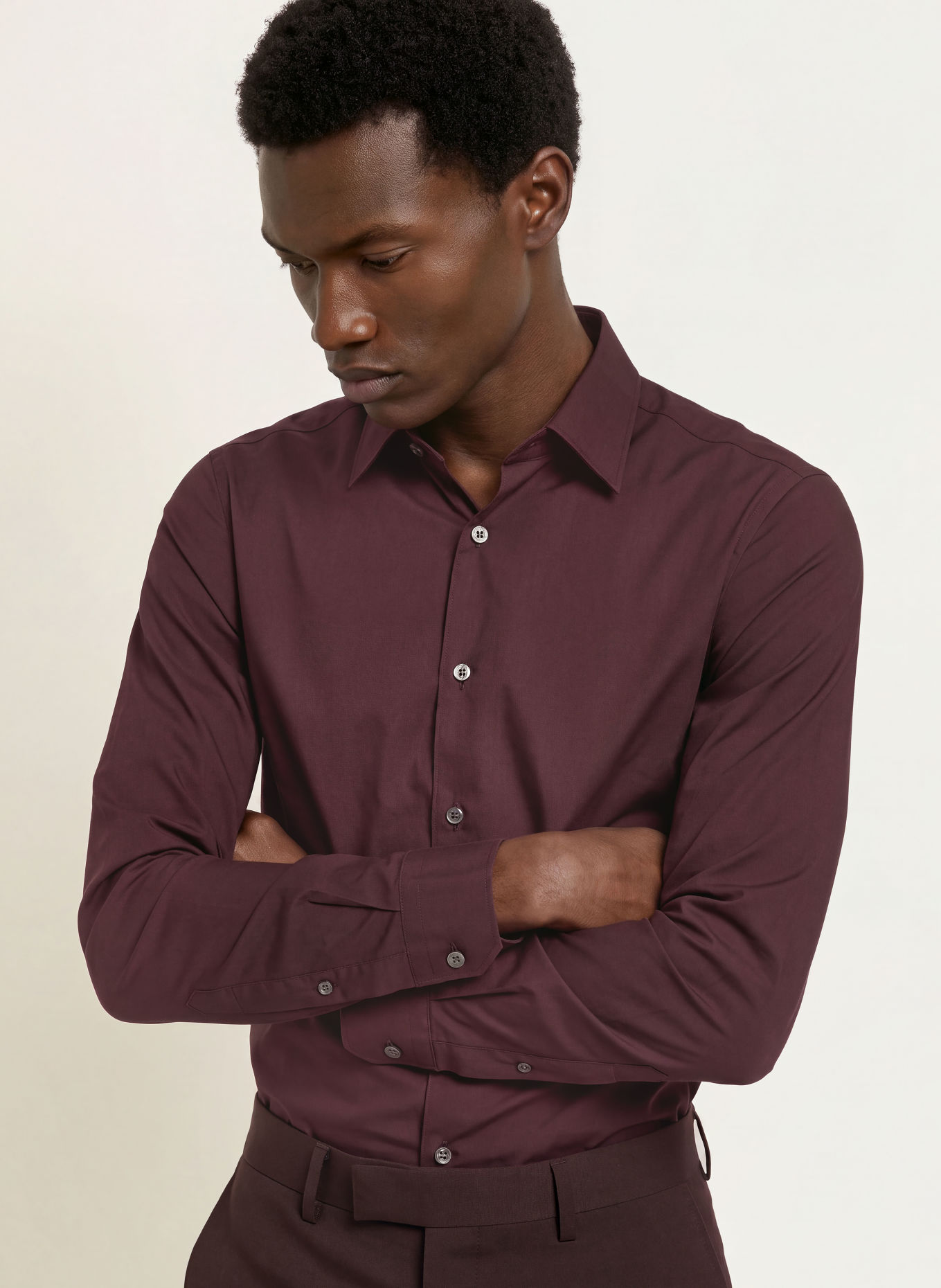 TIGER OF SWEDEN Košile FILBRODIE Extra Slim Fit: TMAVĚ FIALOVÁ
