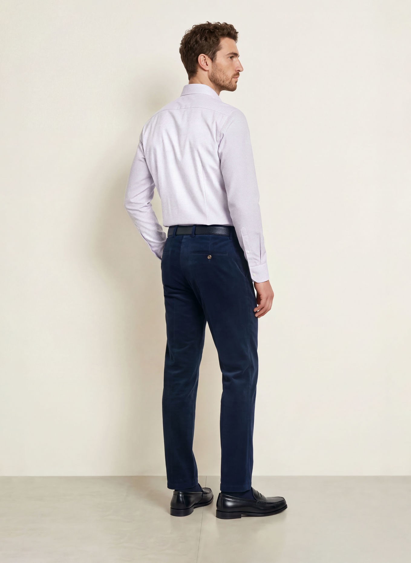 ETON Overhemd, slim fit: WIT / BEIGE / LICHTGRIJS