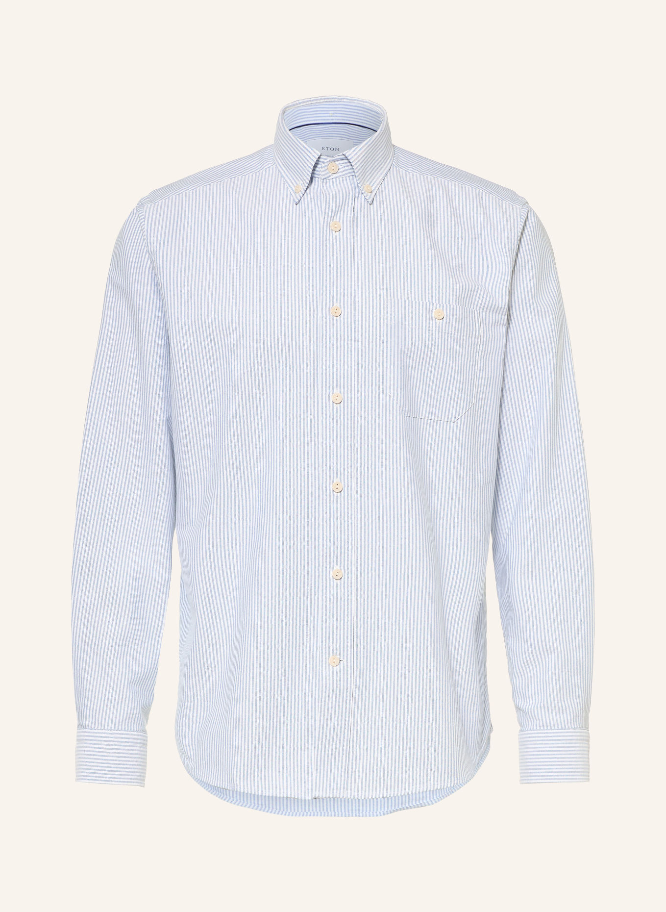 ETON Oxford-overhemd Comfort Fit: LICHTBLAUW / WIT