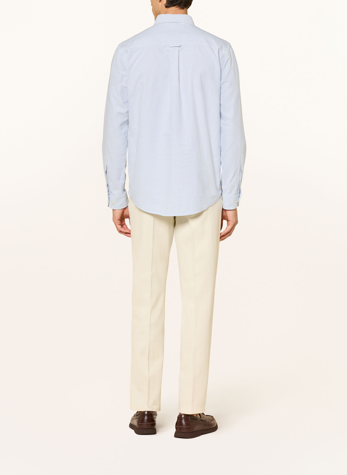 ETON Oxford-overhemd Comfort Fit: LICHTBLAUW / WIT