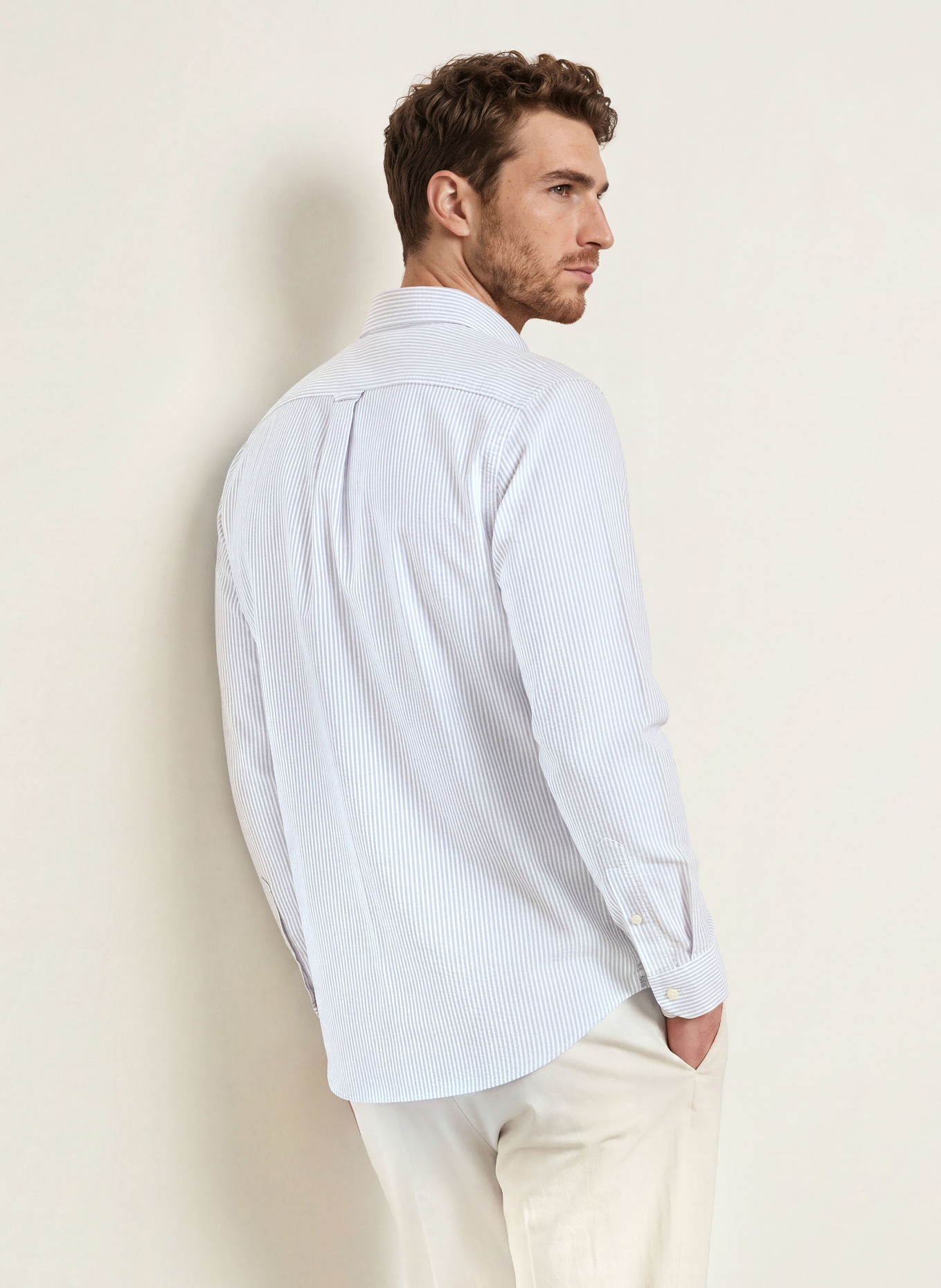 ETON Oxford-overhemd Comfort Fit: LICHTBLAUW / WIT