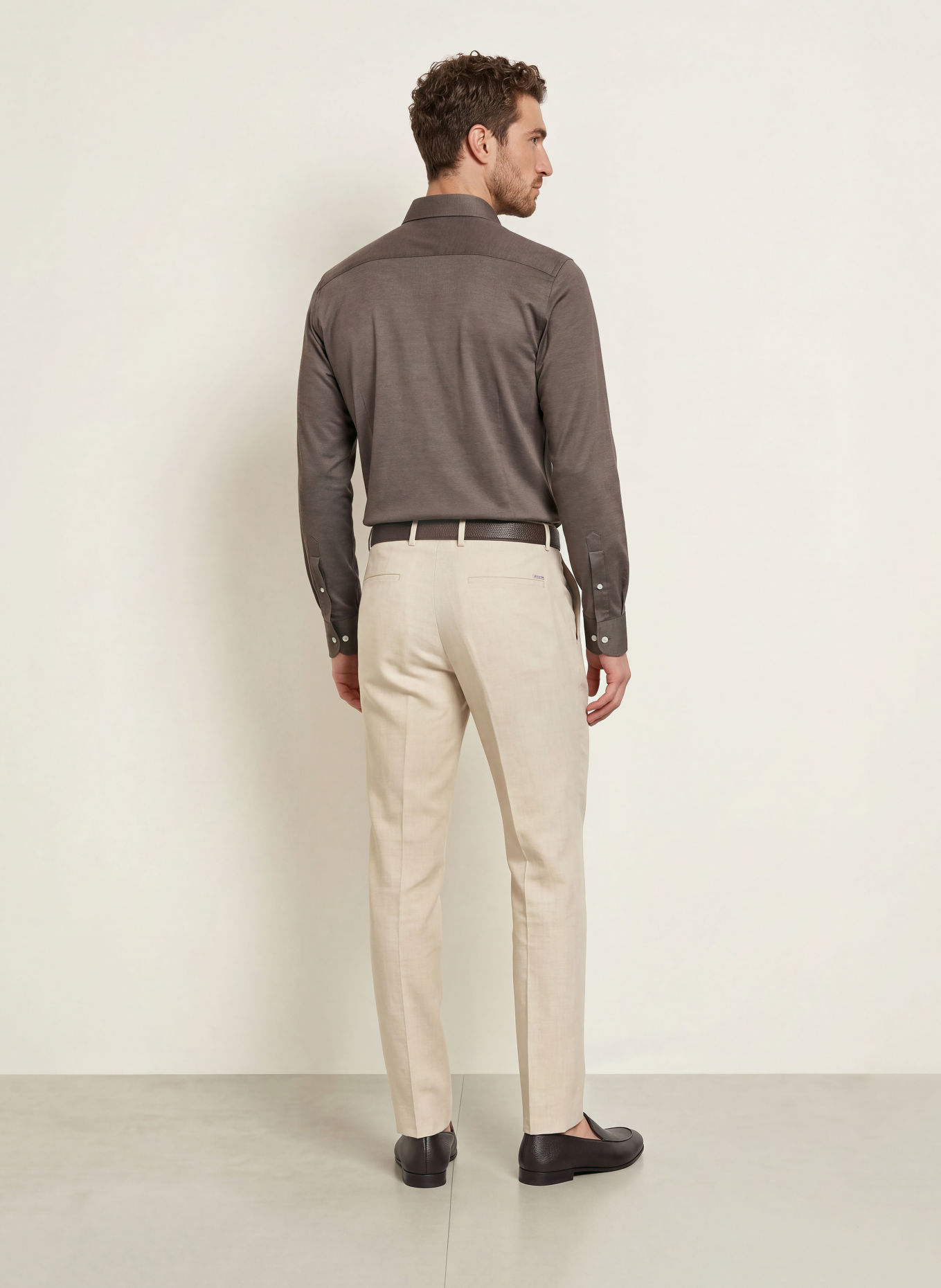 ETON Chemise coupe classique: TAUPE