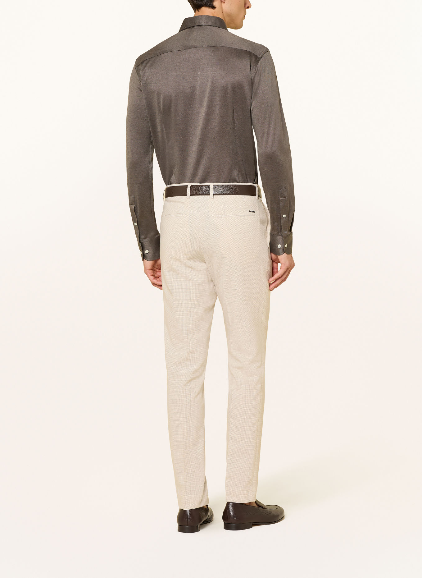 ETON Chemise coupe classique: TAUPE