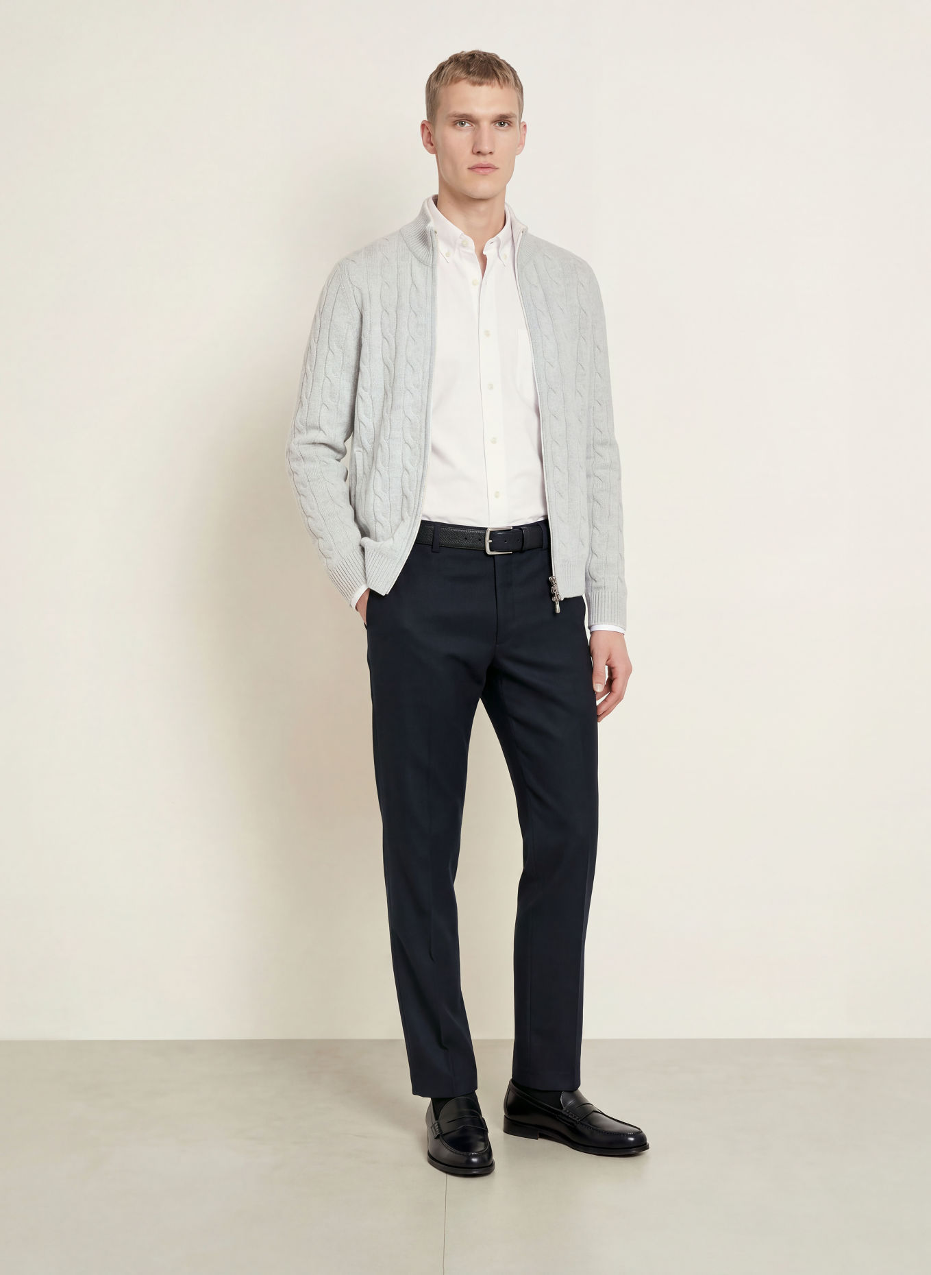 ETON Oxford-overhemd, medium fit: WIT