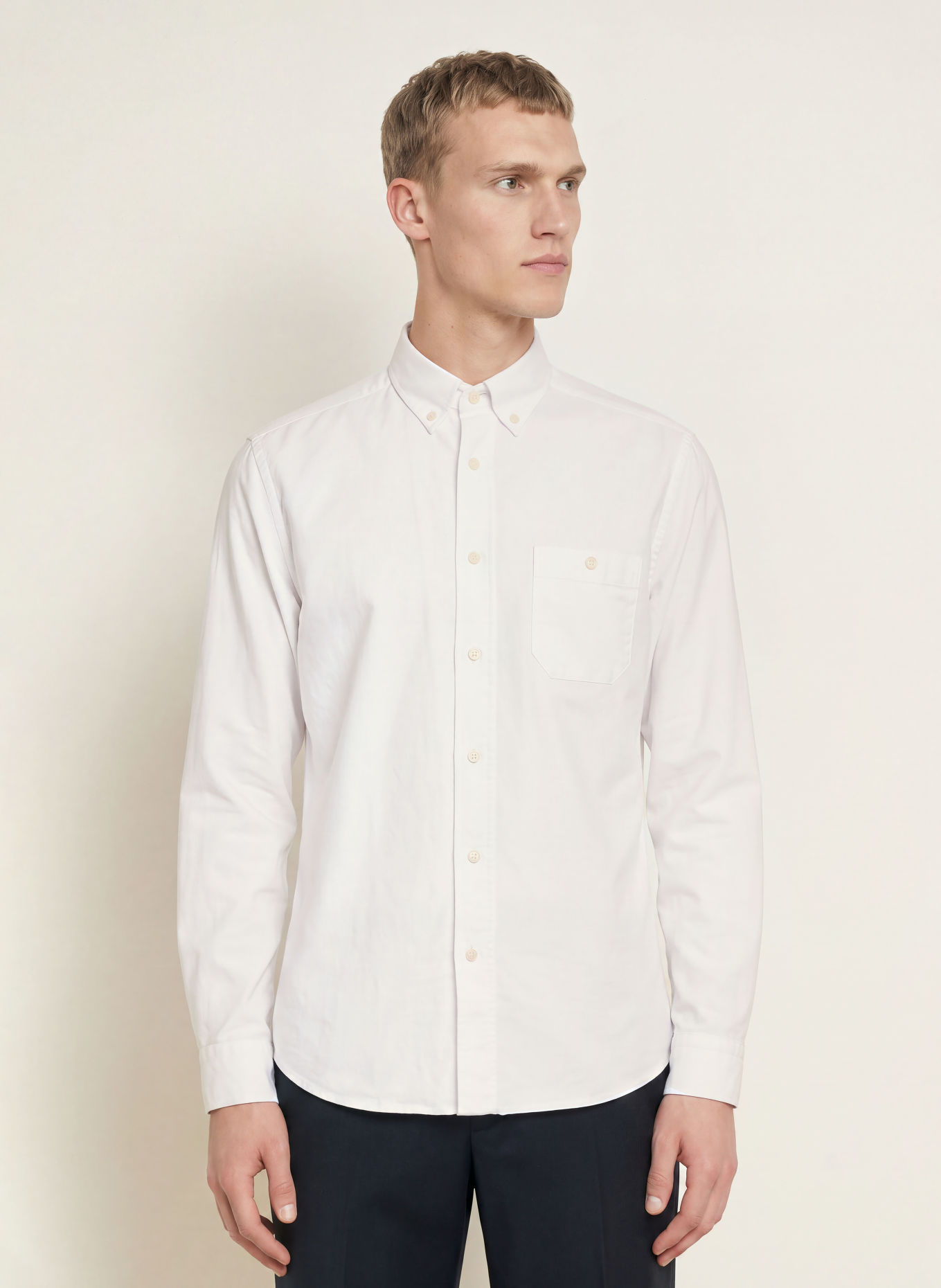 ETON Oxford-overhemd, medium fit: WIT