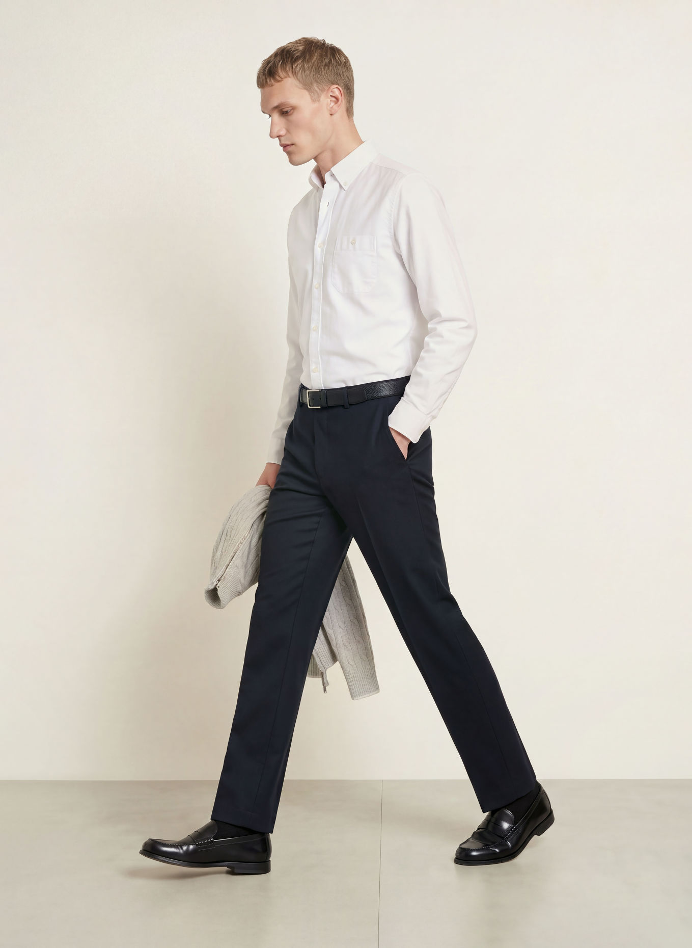 ETON Oxford-overhemd, medium fit: WIT