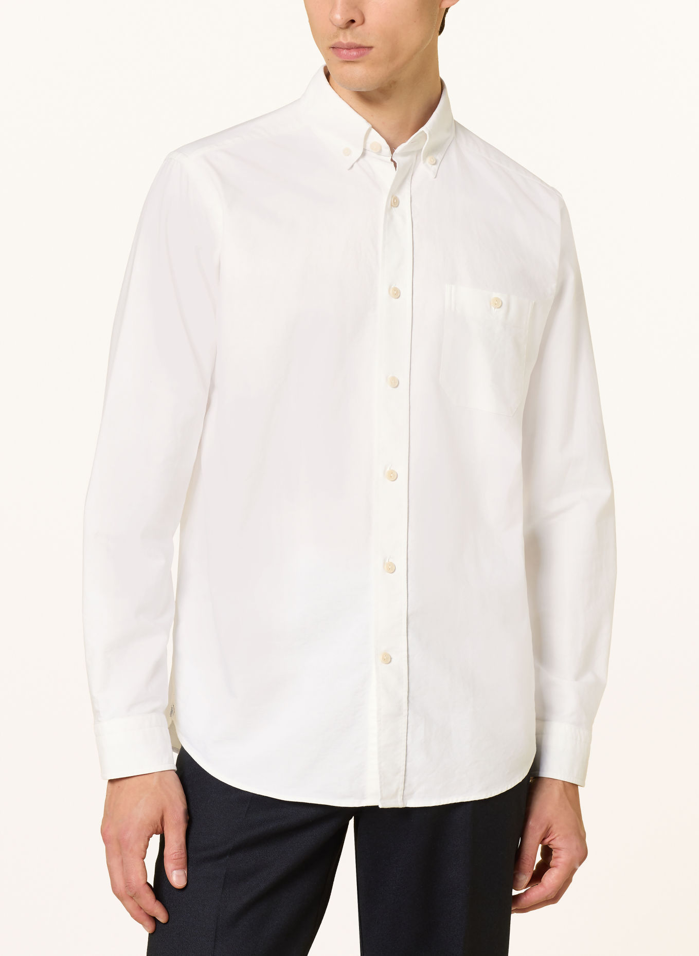 ETON Oxford-overhemd, medium fit: WIT