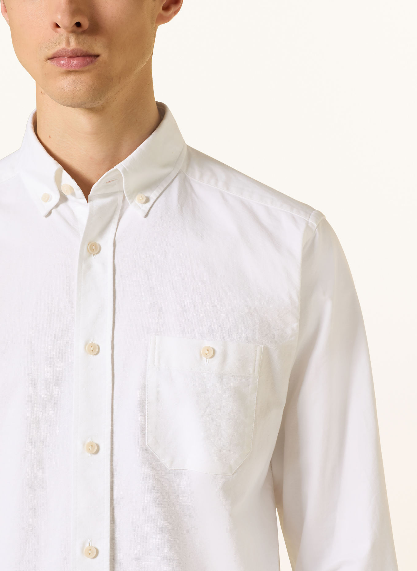 ETON Oxford-overhemd, medium fit: WIT