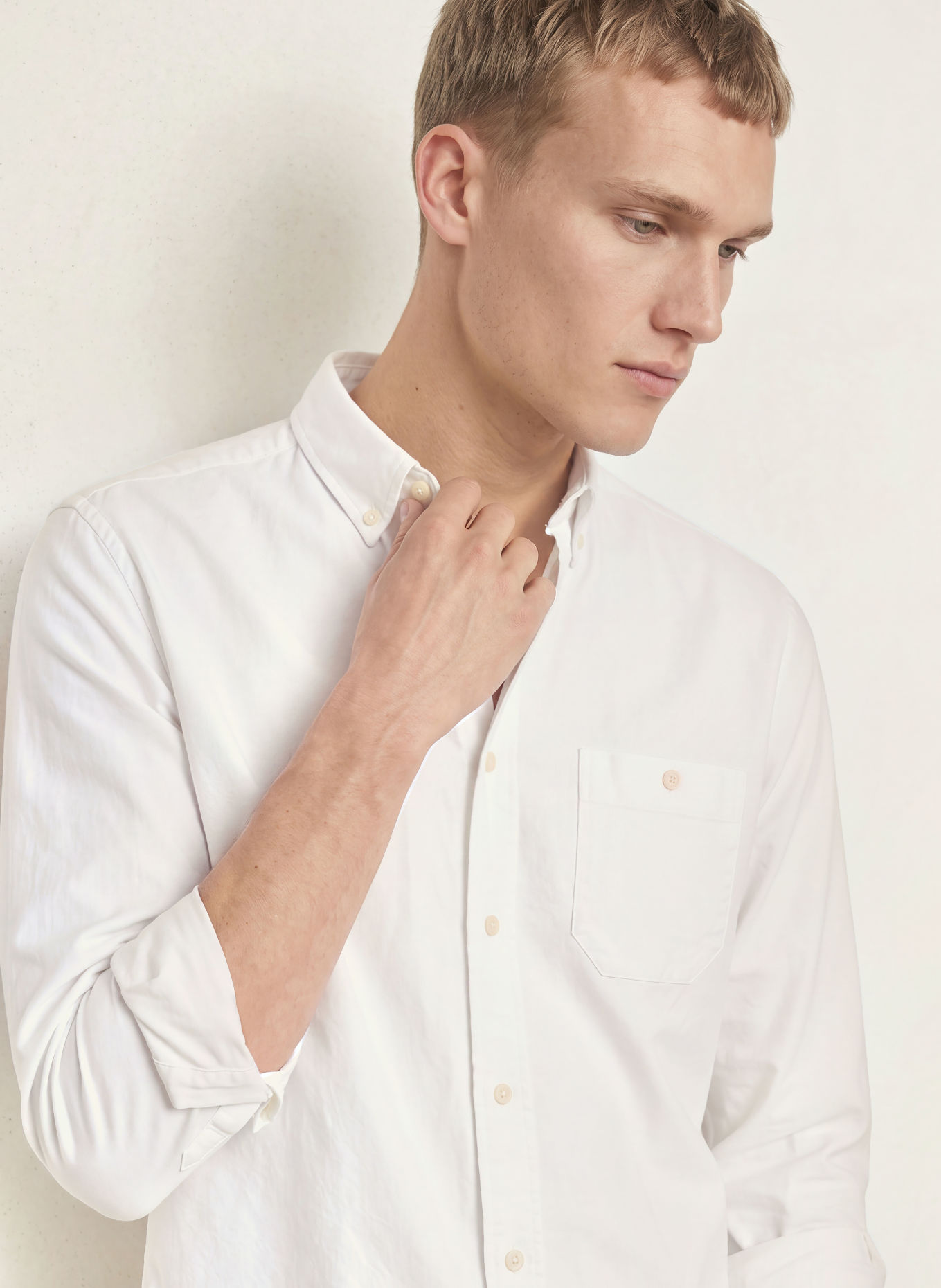 ETON Oxford-overhemd, medium fit: WIT