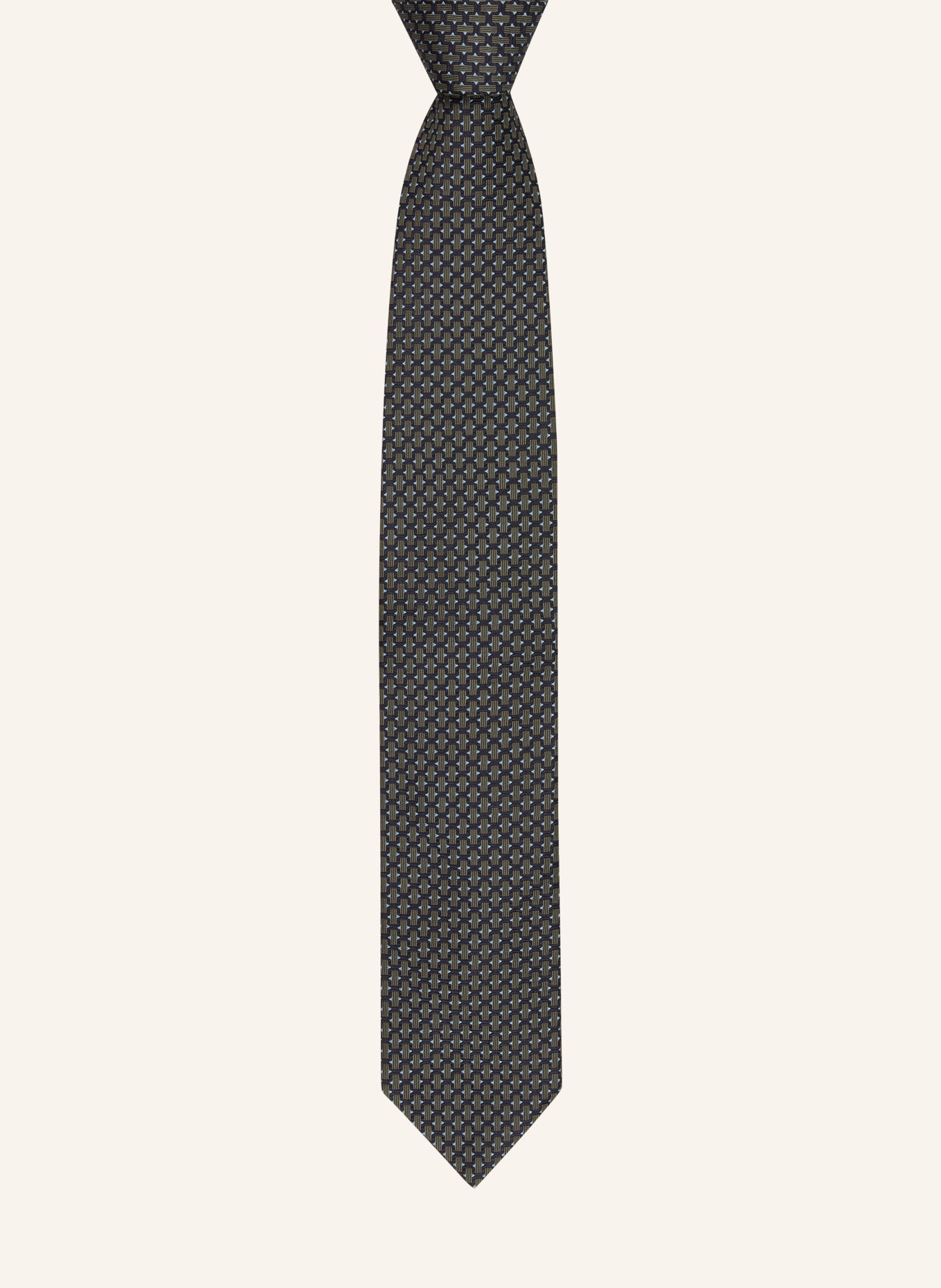 ETON Tie: OLIVE / LIGHT BLUE / DARK BLUE