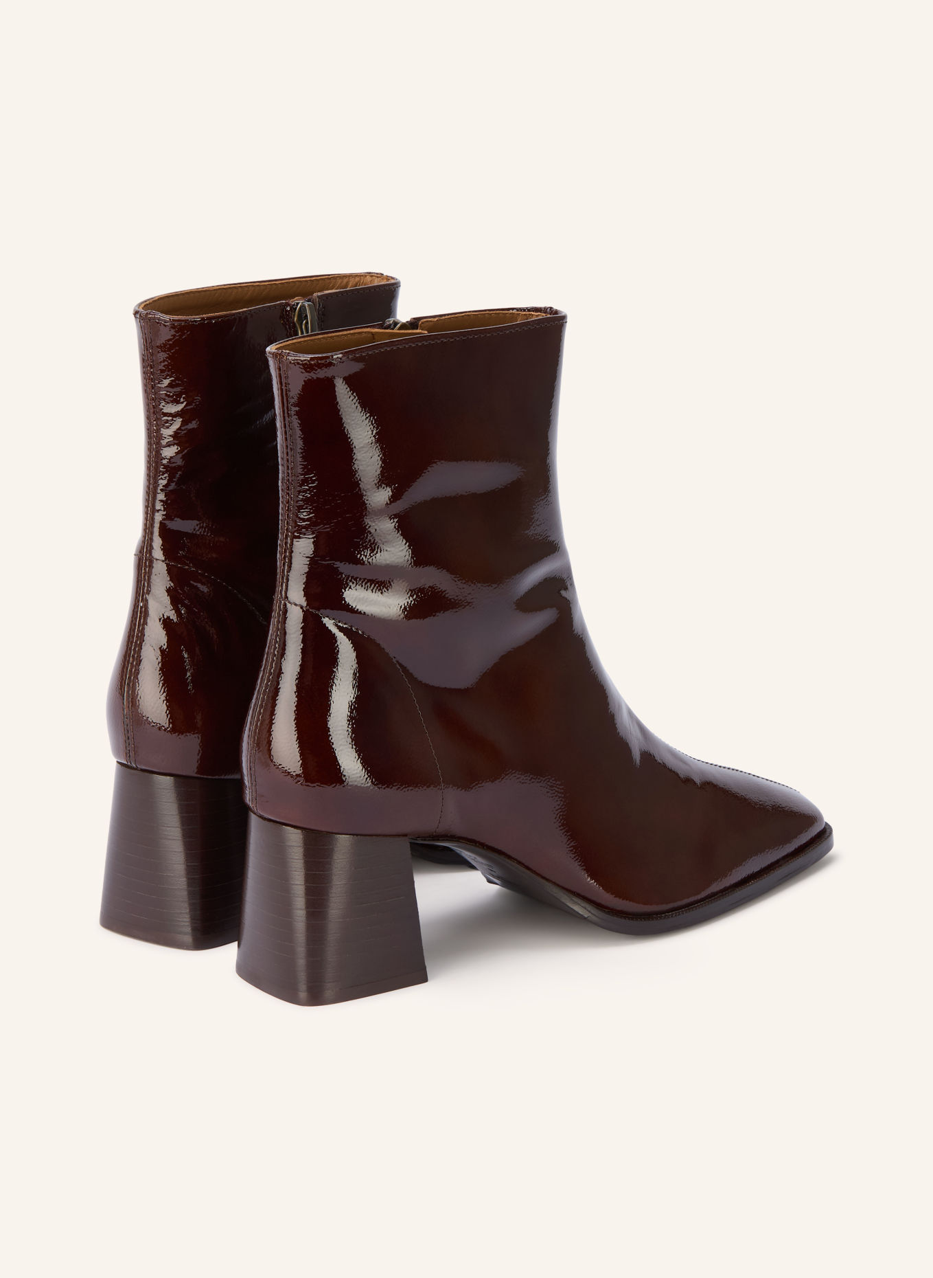 bobbies MARLIE Patent leather ankle boots: DARK BROWN