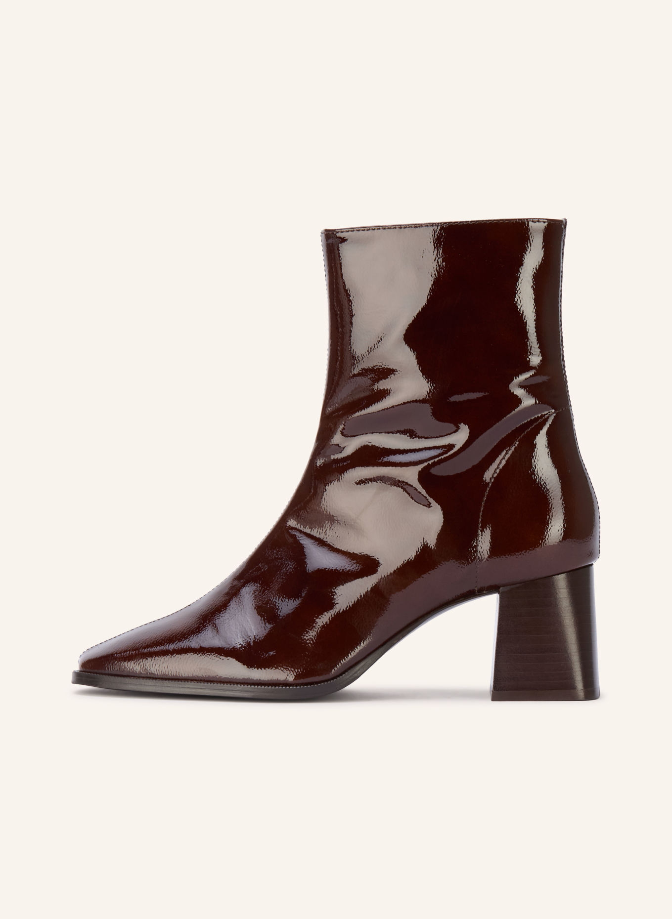 bobbies MARLIE Patent leather ankle boots: DARK BROWN