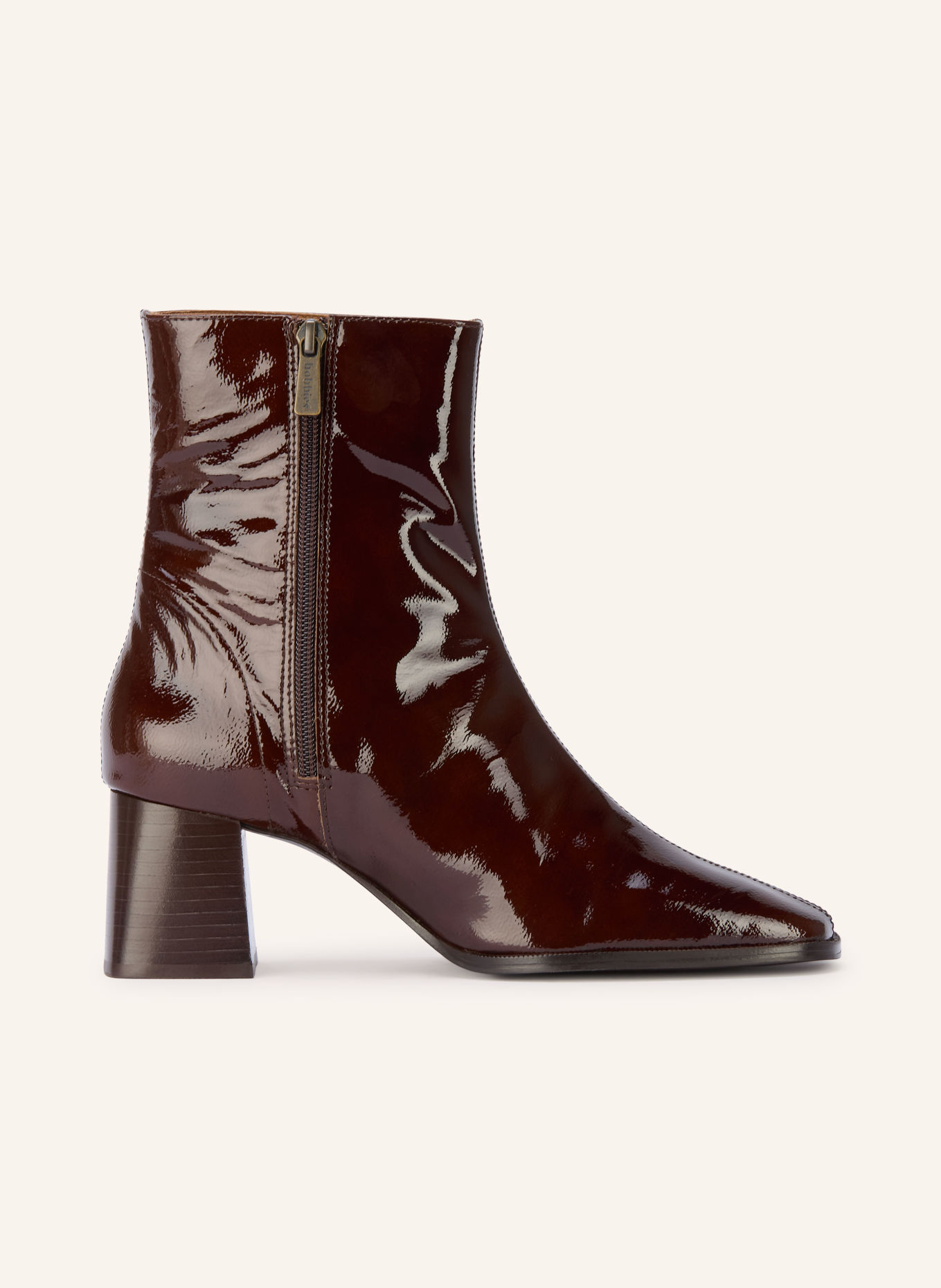 bobbies MARLIE Patent leather ankle boots: DARK BROWN