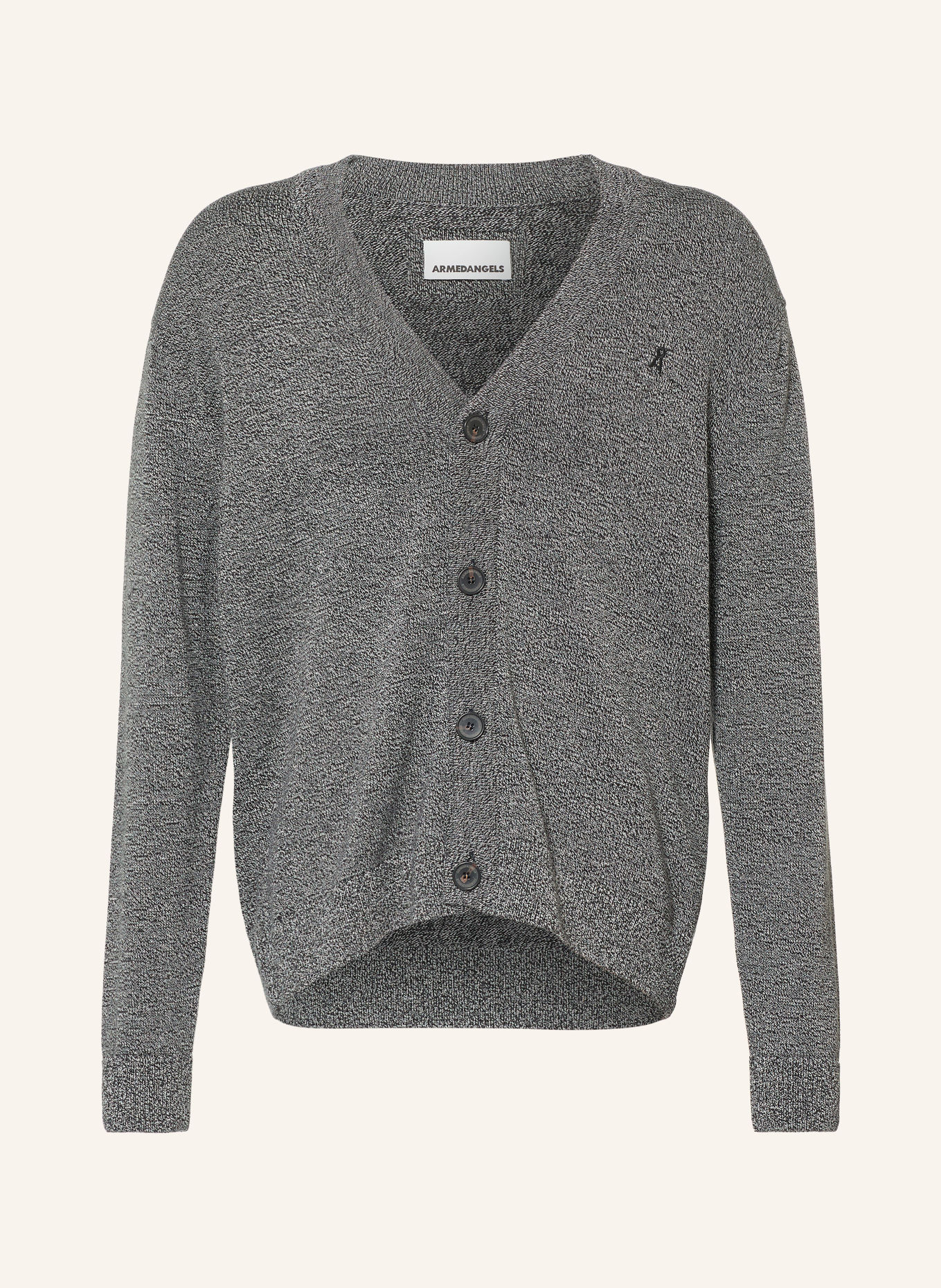 ARMEDANGELS Cardigan: BLACK / WHITE