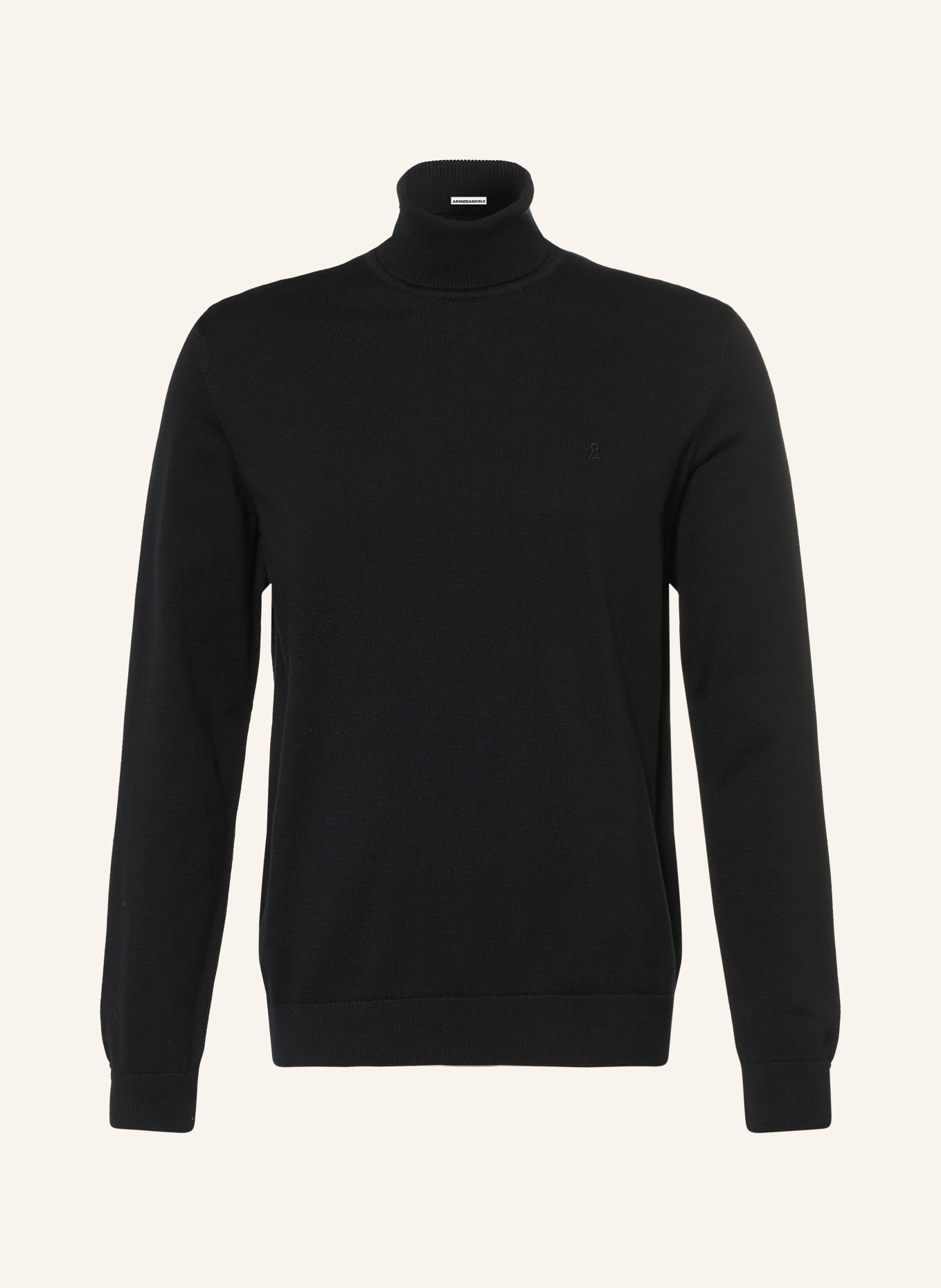 ARMEDANGELS GAARDO Turtleneck sweater: BLACK