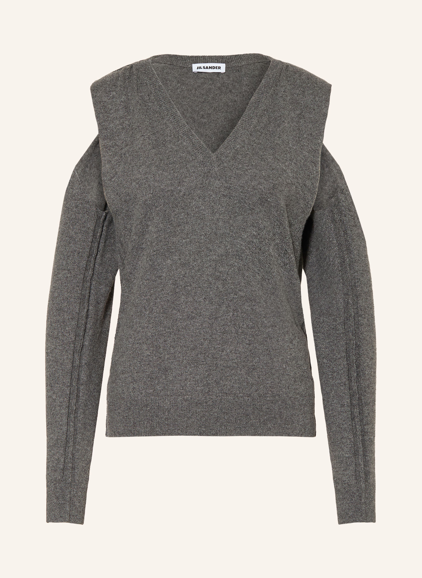 JIL SANDER Kashmirtröja: GRÅ