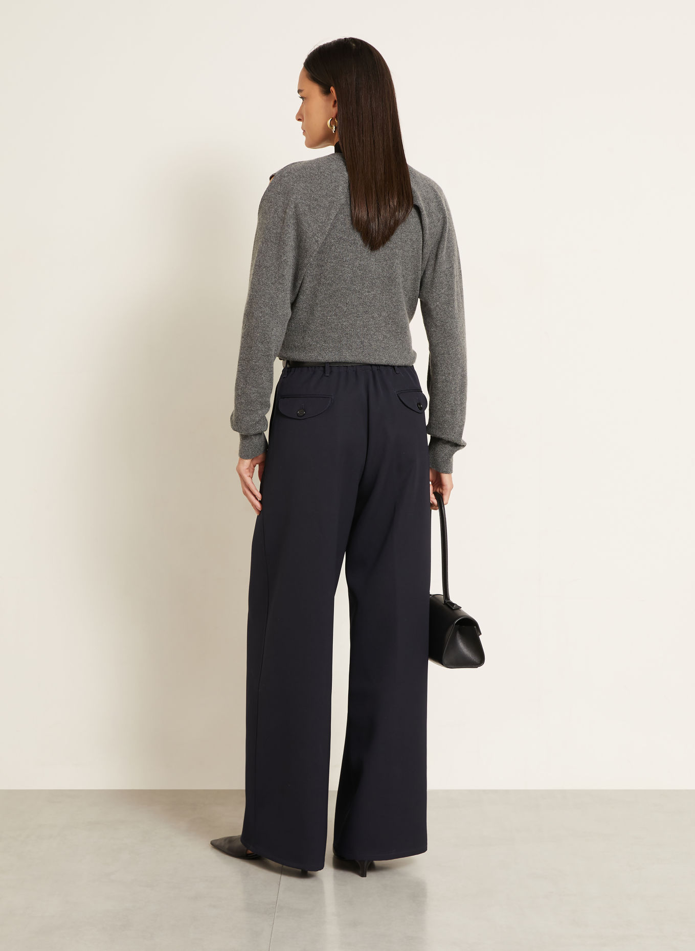 JIL SANDER Kashmirtröja: GRÅ