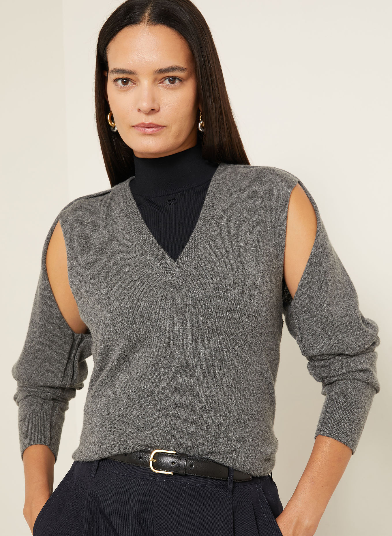 JIL SANDER Kashmirtröja: GRÅ