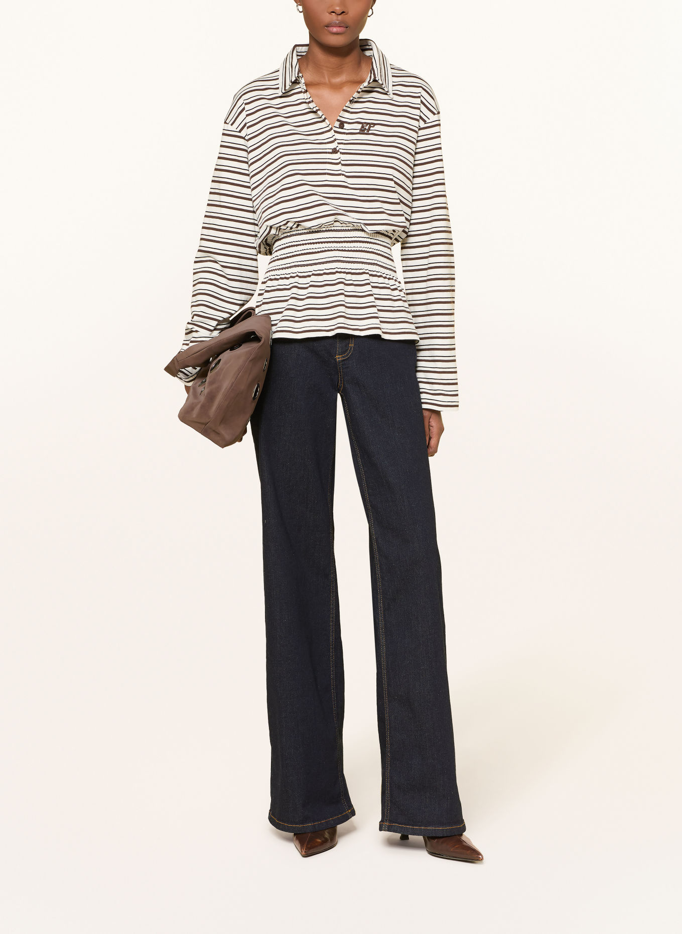 BAUM UND PFERDGARTEN Wide leg jeans NO 01: C7513 Denim Rinse