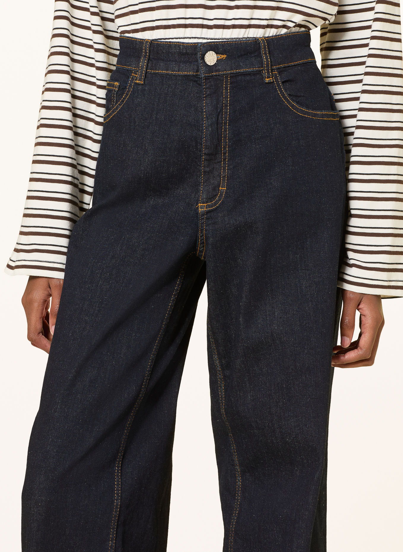 BAUM UND PFERDGARTEN Wide leg jeans NO 01: C7513 Denim Rinse