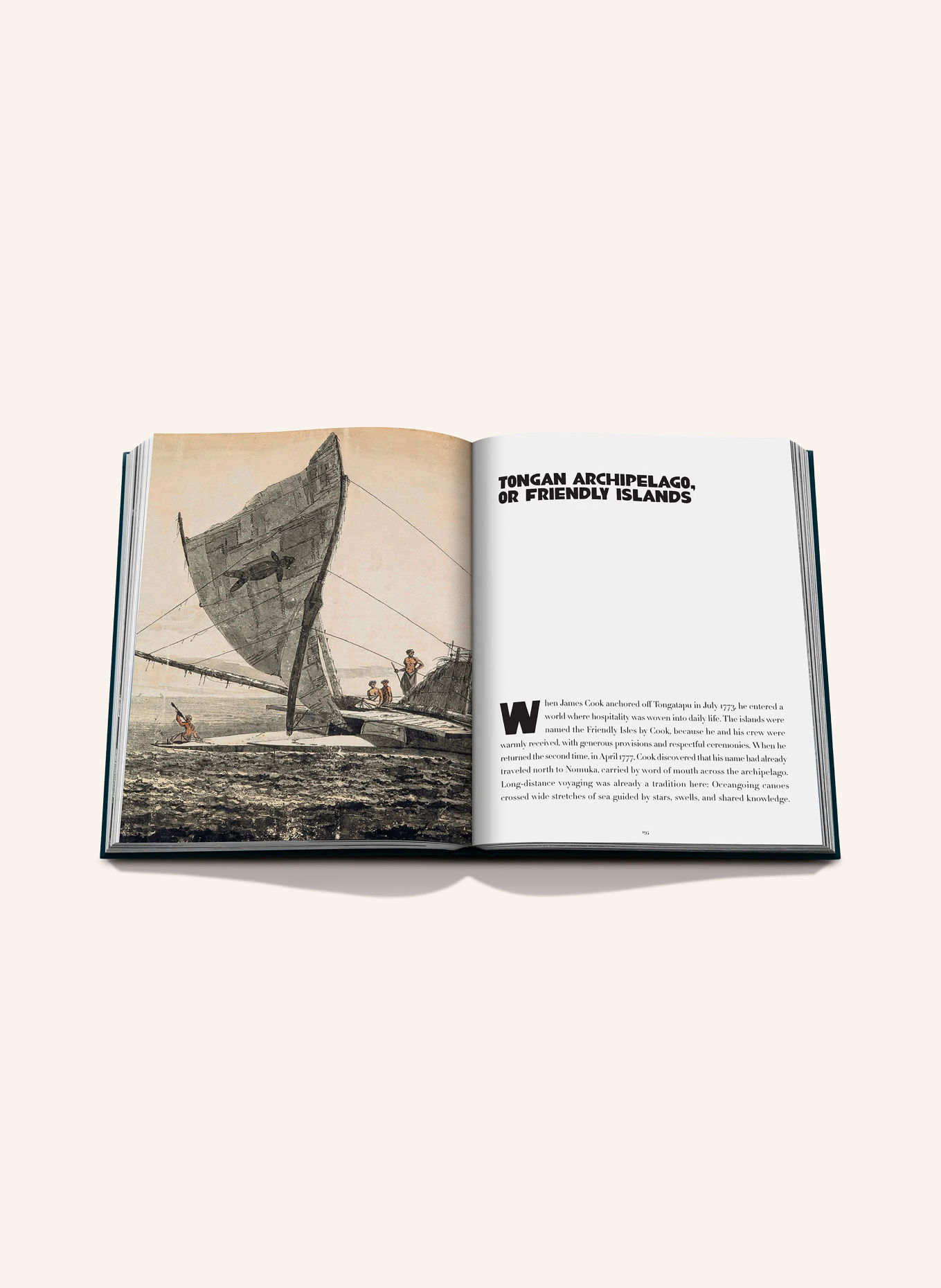 ASSOULINE Book: PACIFIC ISLANDS: JAMES COOK VOYAGES: BLACK / GOLD / DARK BLUE